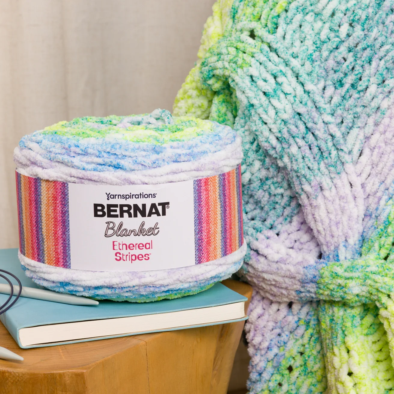 Bernat Blanket Ethereal Stripes Yarn (300g/10.5oz) - Image 44