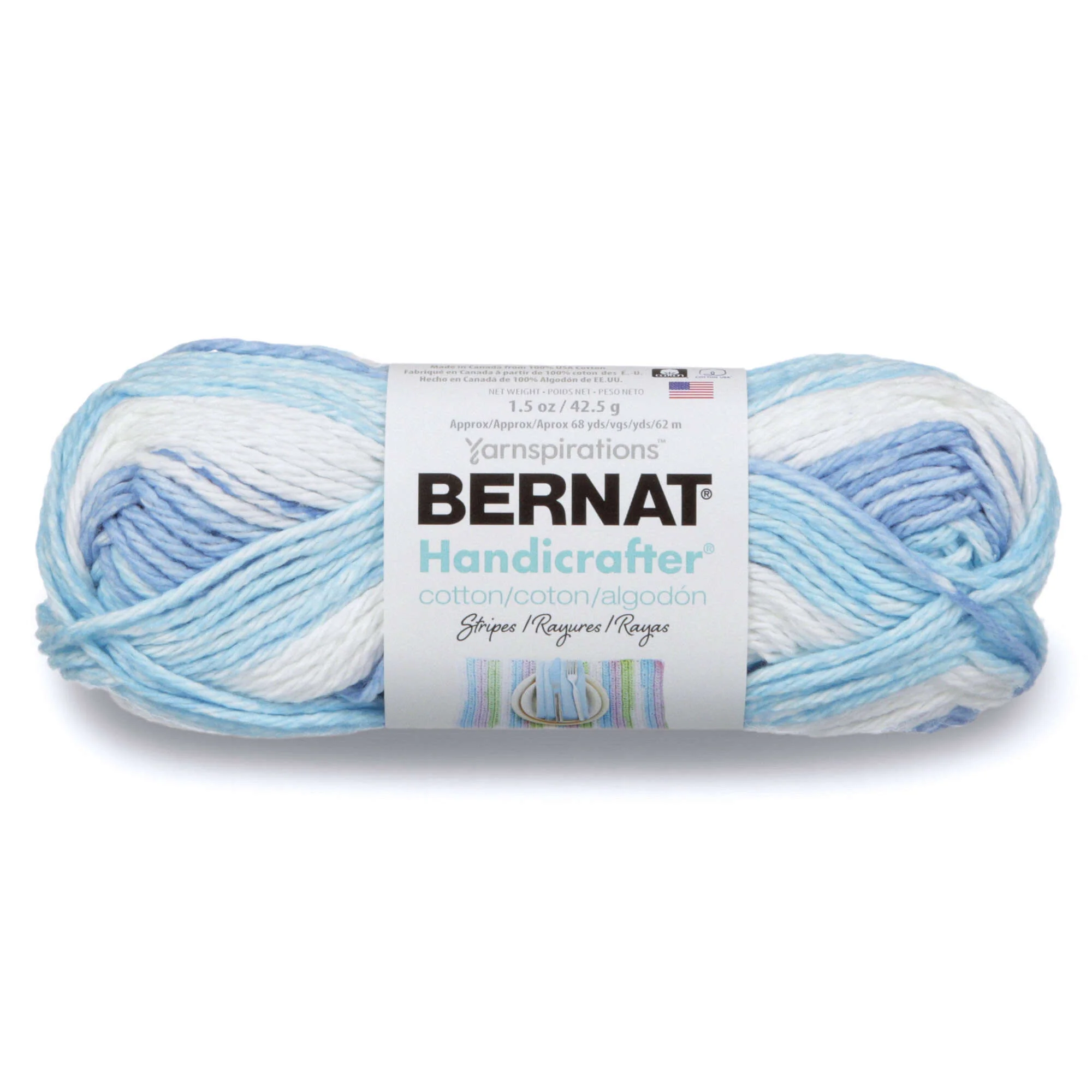 Bernat Handicrafter Cotton Stripes Yarn - Image 13