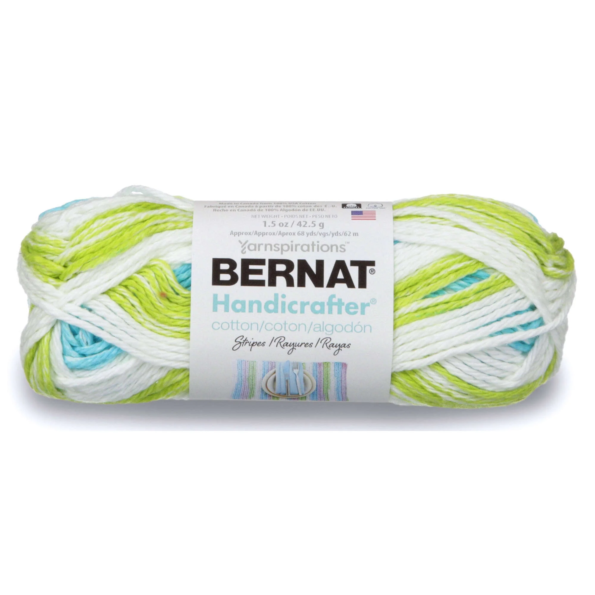 Bernat Handicrafter Cotton Stripes Yarn - Image 17