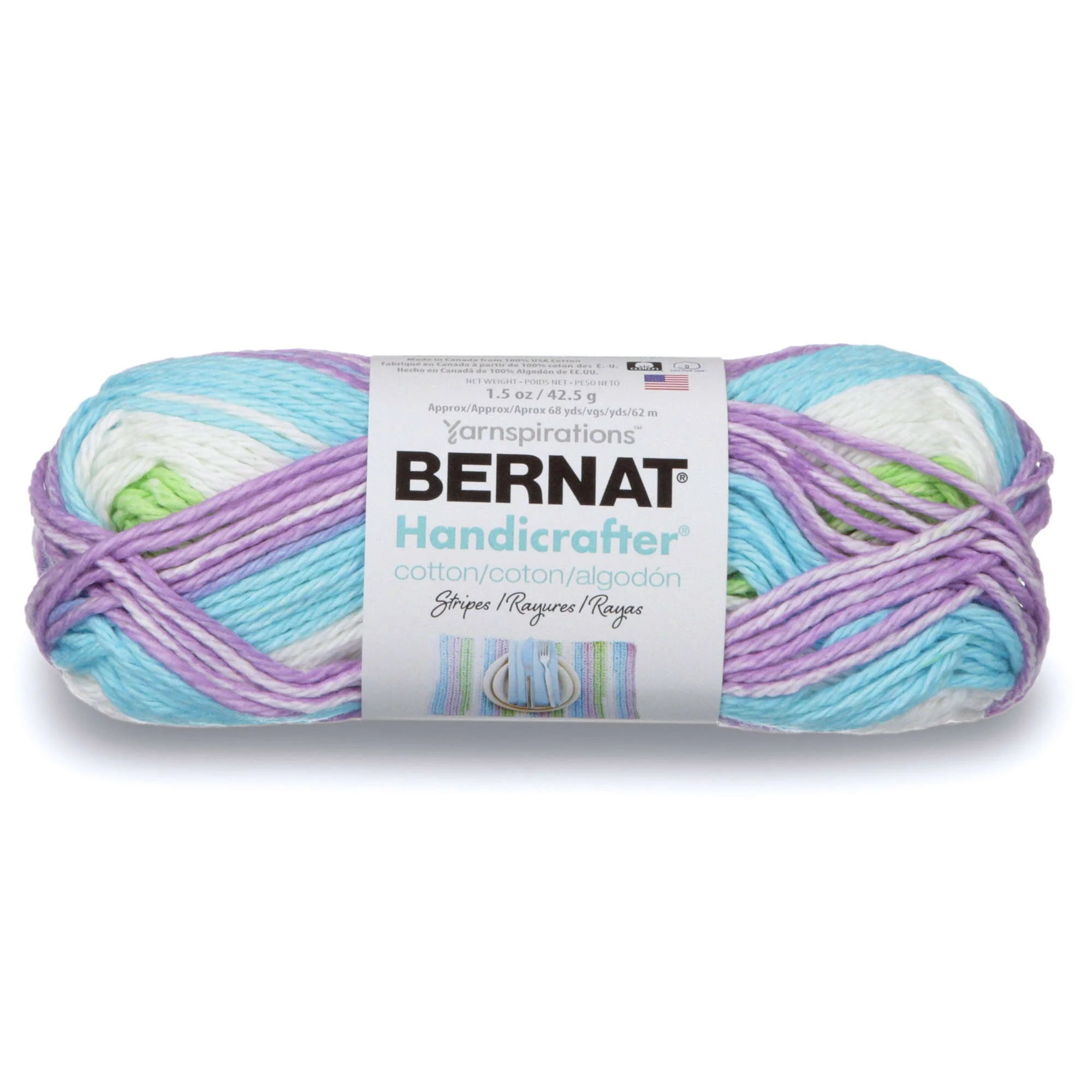 Bernat Handicrafter Cotton Stripes Yarn - Image 18