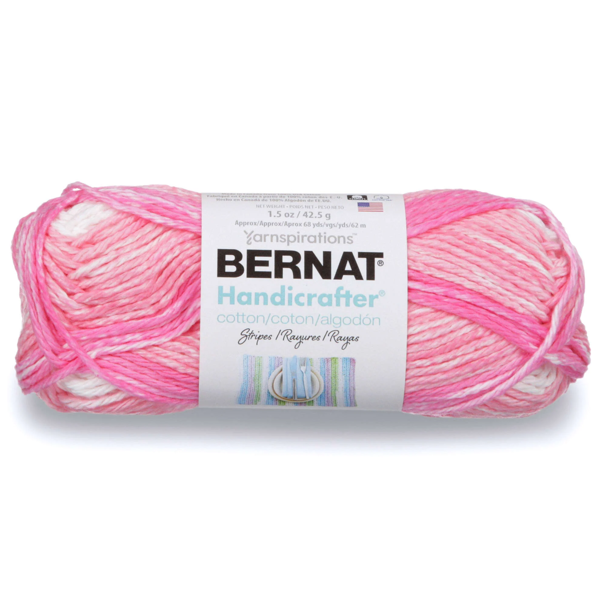 Bernat Handicrafter Cotton Stripes Yarn - Image 9