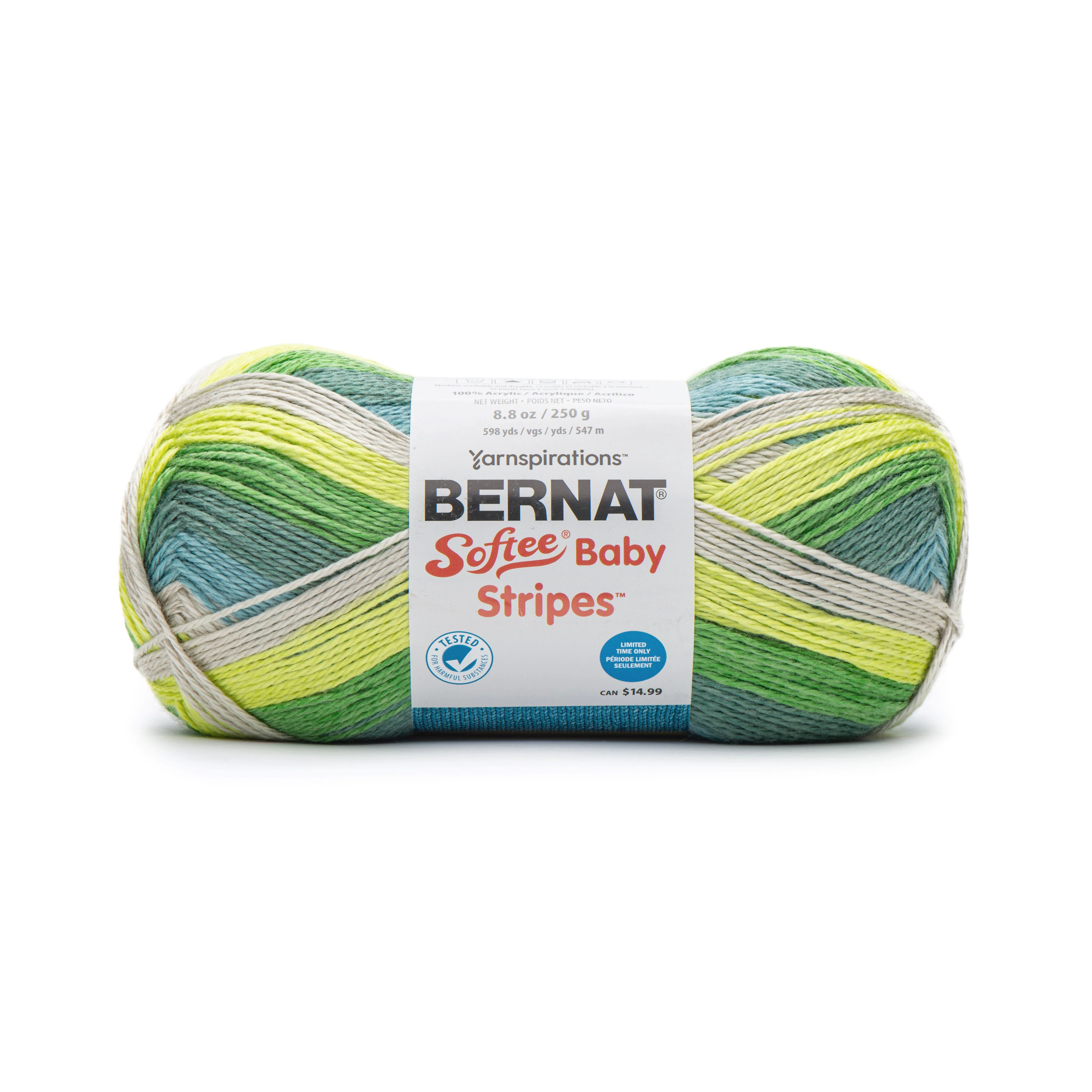 Bernat Softee Baby Stripes Yarn (250g/8.8oz) - Discontinued Shades