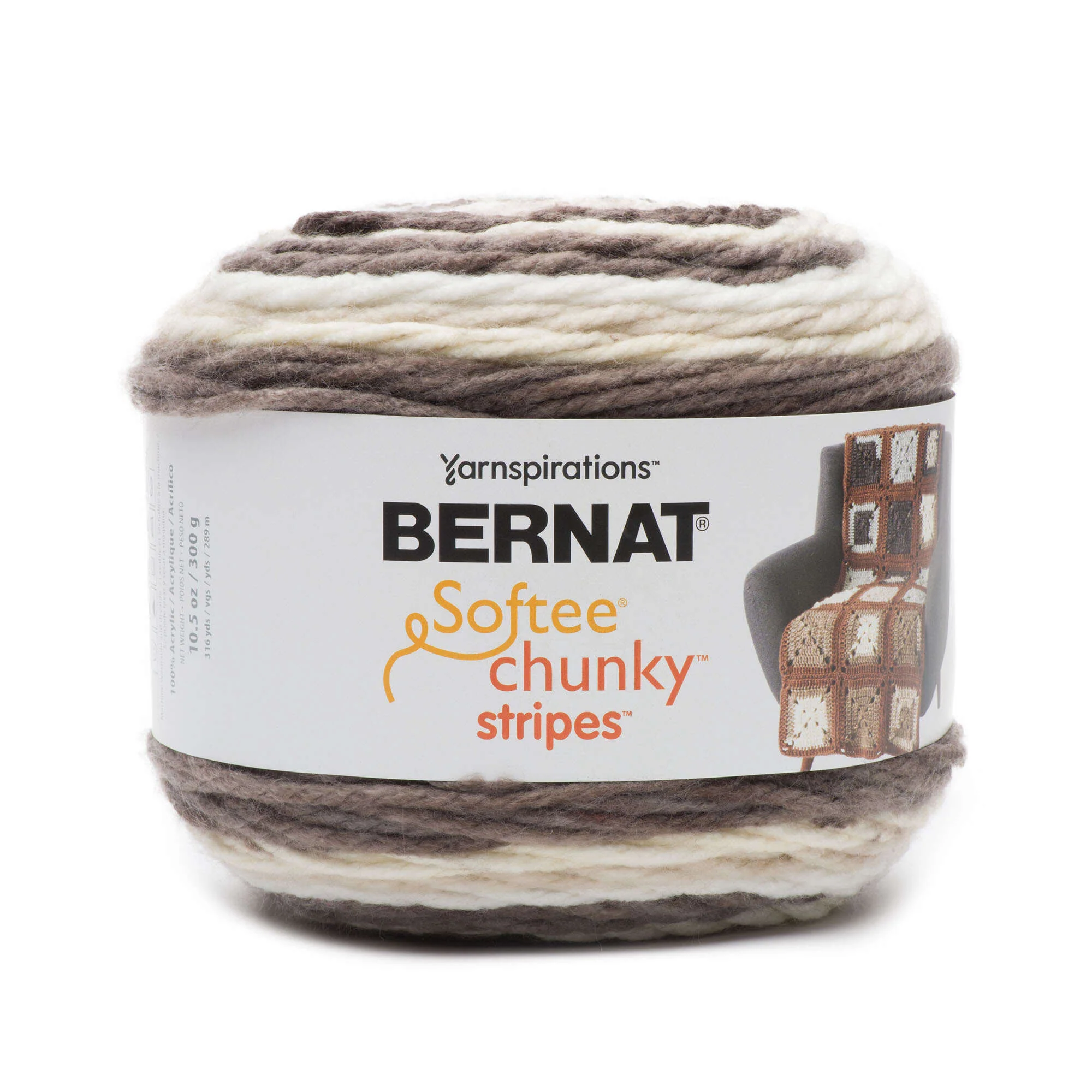 Bernat Softee Chunky Stripes Yarn (300g/10.5oz) - Discontinued