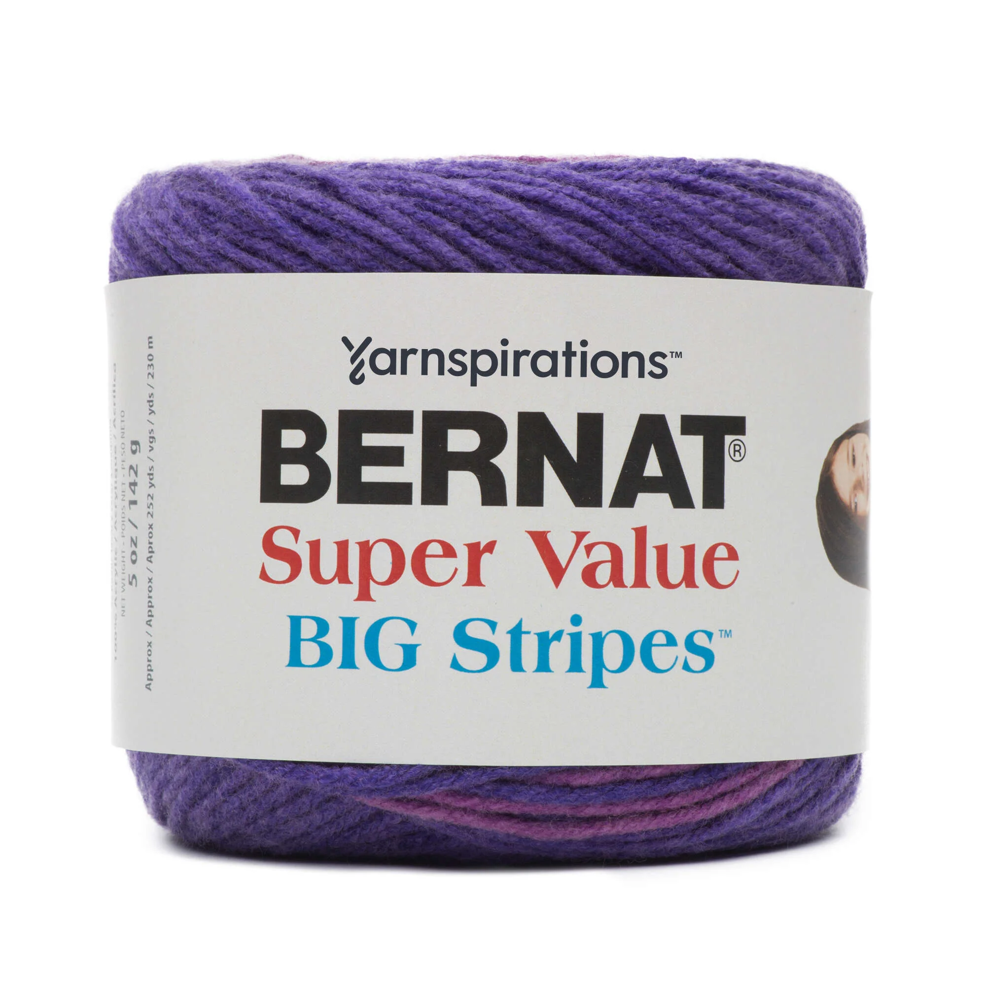 Bernat Super Value Big Stripes Yarn - Discontinued Shades
