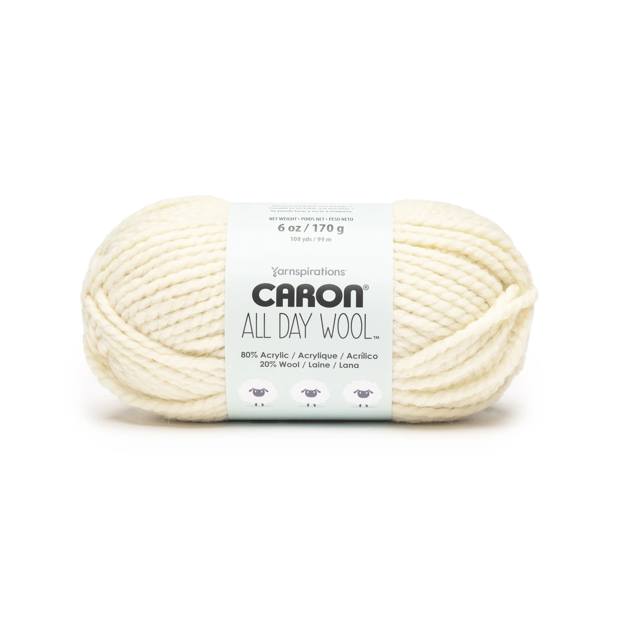 Caron All Day Wool Yarn (170g/6oz)