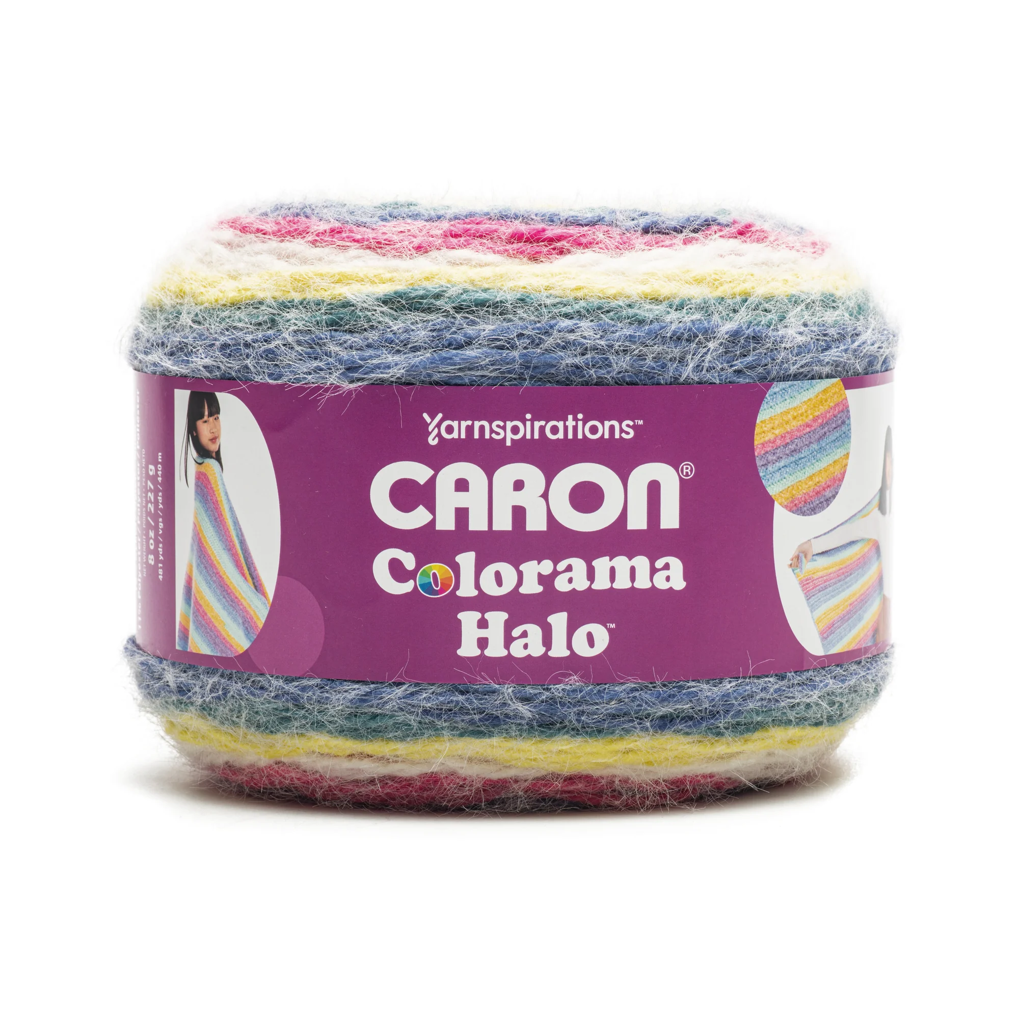 Caron Colorama Halo Stripes and Solids Yarn (227g/8oz) - Image 13