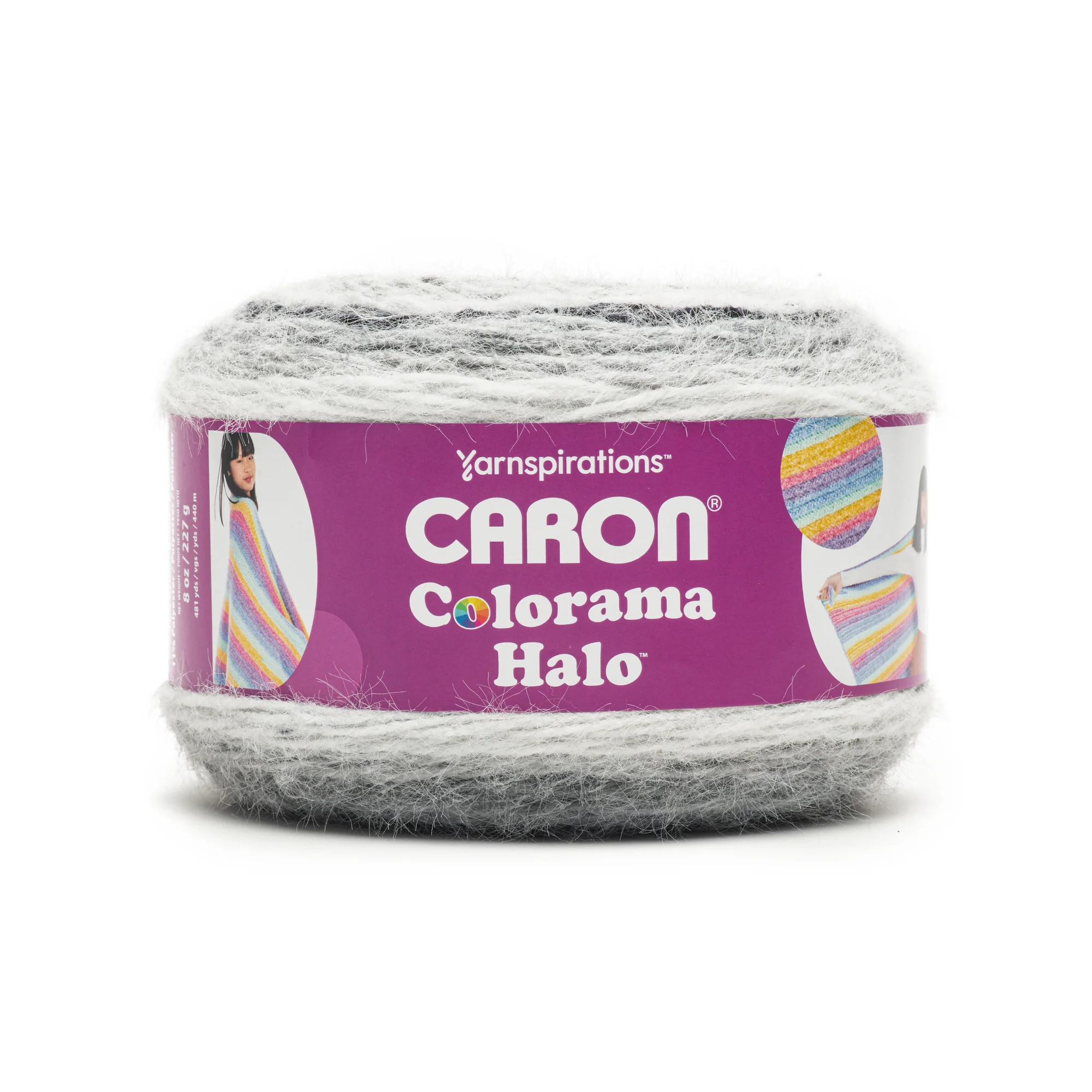 Caron Colorama Halo Stripes and Solids Yarn (227g/8oz) - Image 16