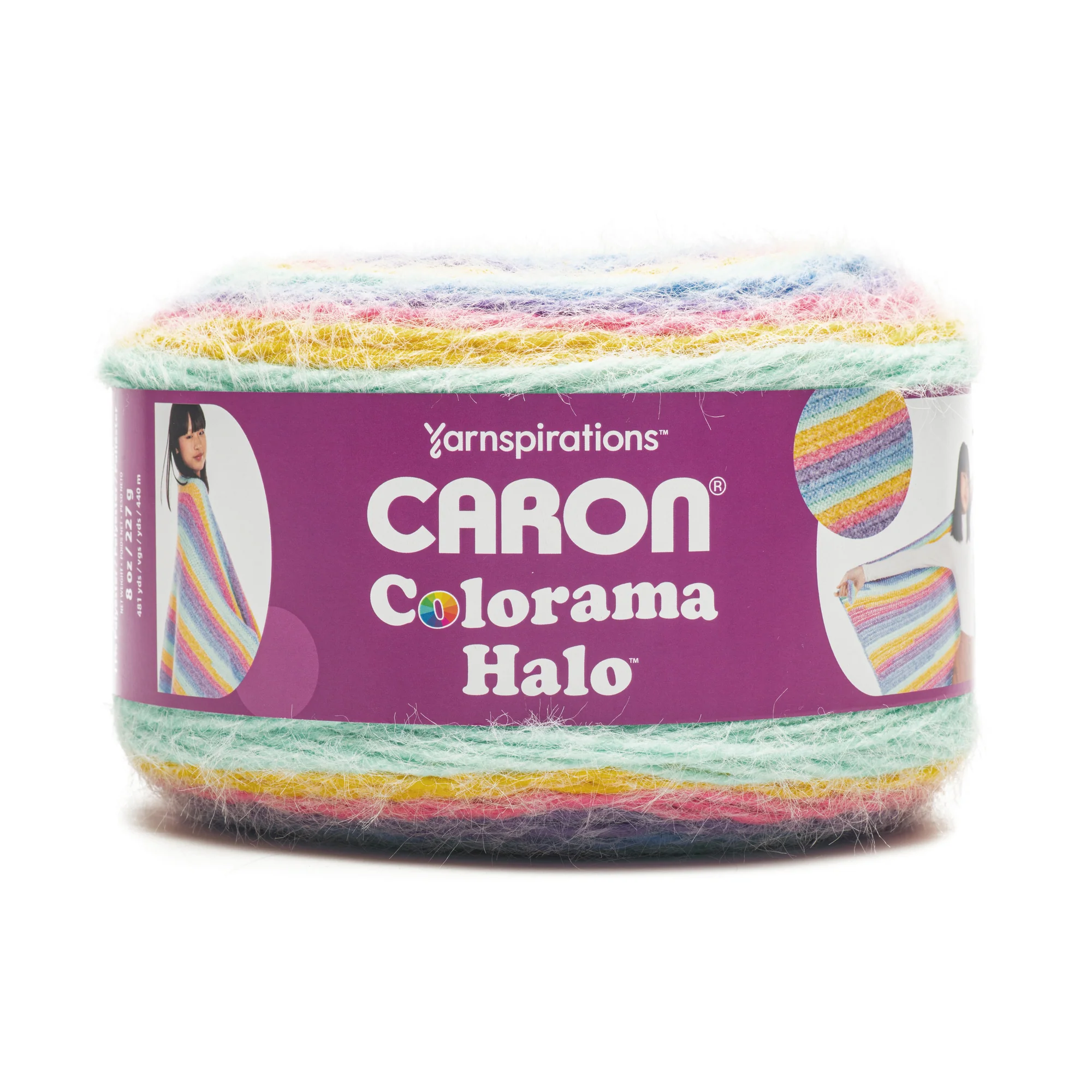Caron Colorama Halo Stripes and Solids Yarn (227g/8oz) - Image 19