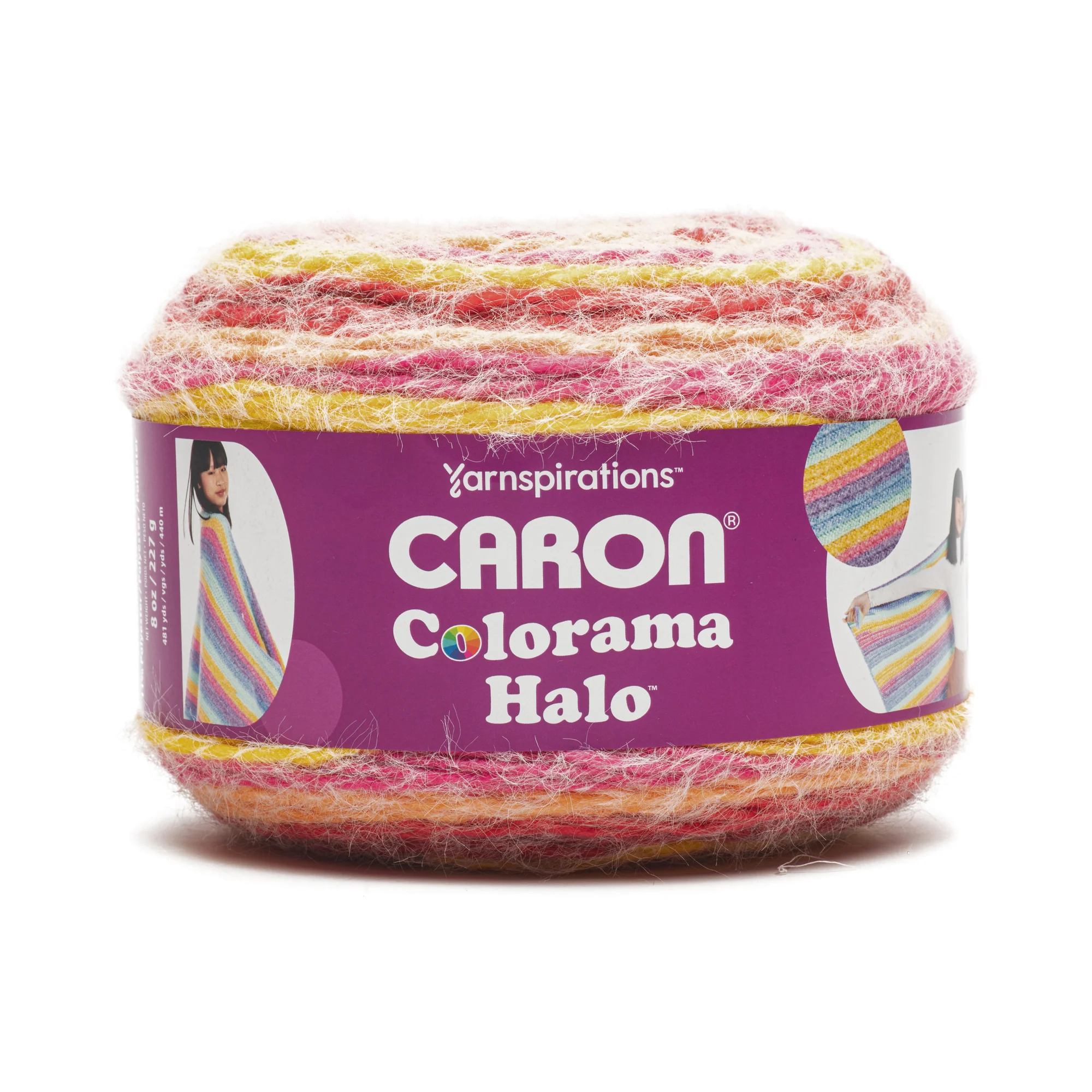 Caron Colorama Halo Stripes and Solids Yarn (227g/8oz) - Image 22