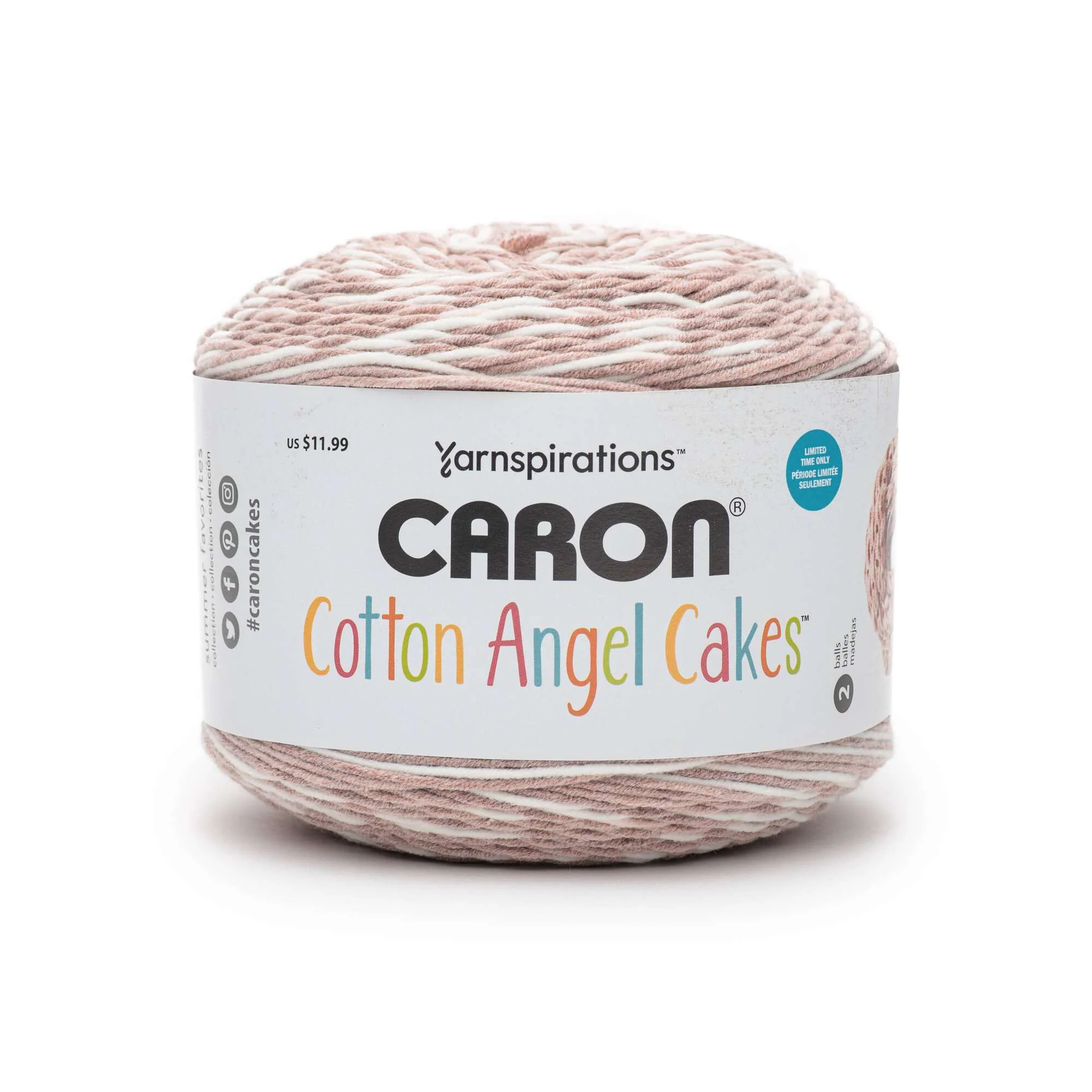 Caron Cotton Angel Cakes Yarn (250g/8.8oz) - Discontinued Shades