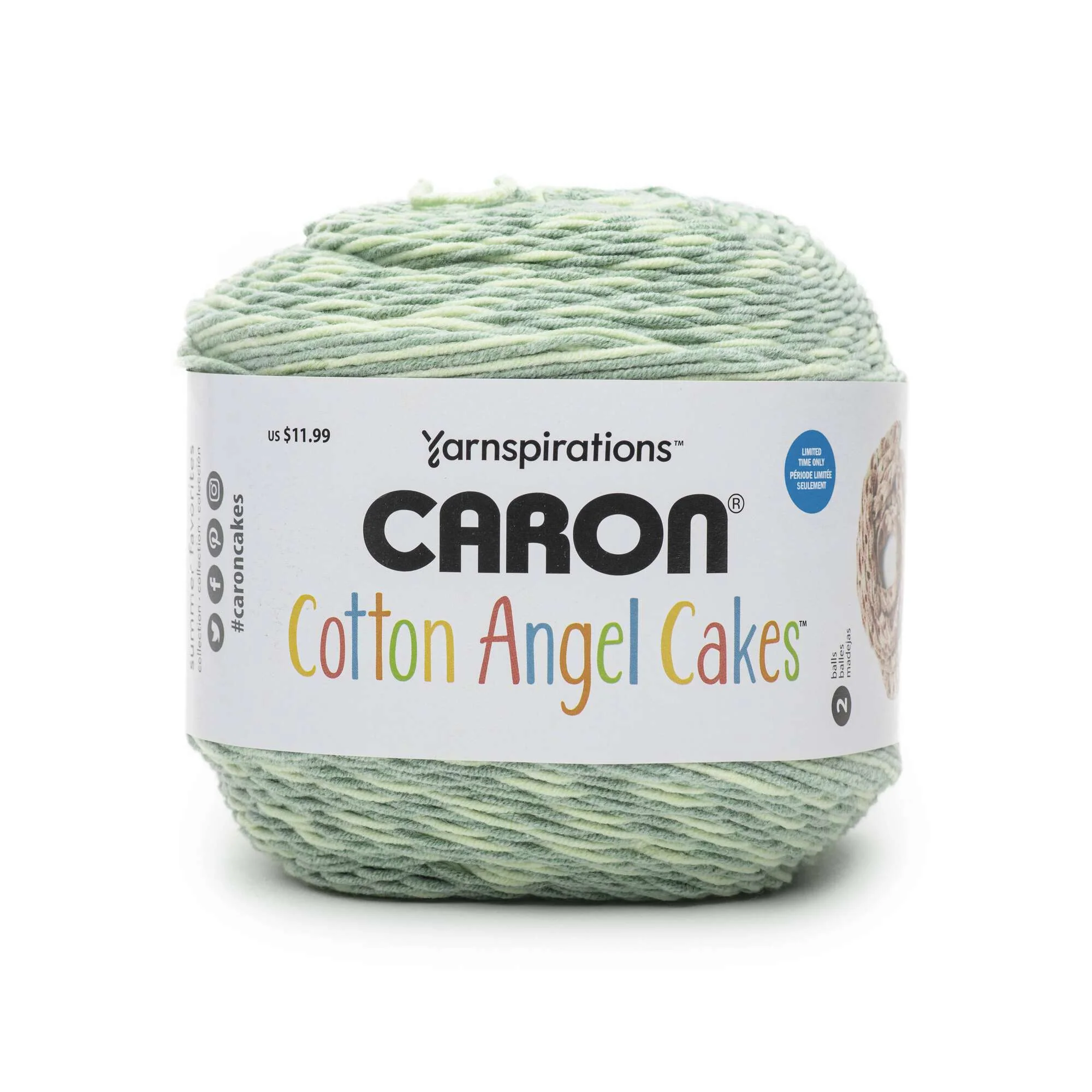 Caron Cotton Angel Cakes Yarn (250g/8.8oz) - Discontinued Shades - Image 10