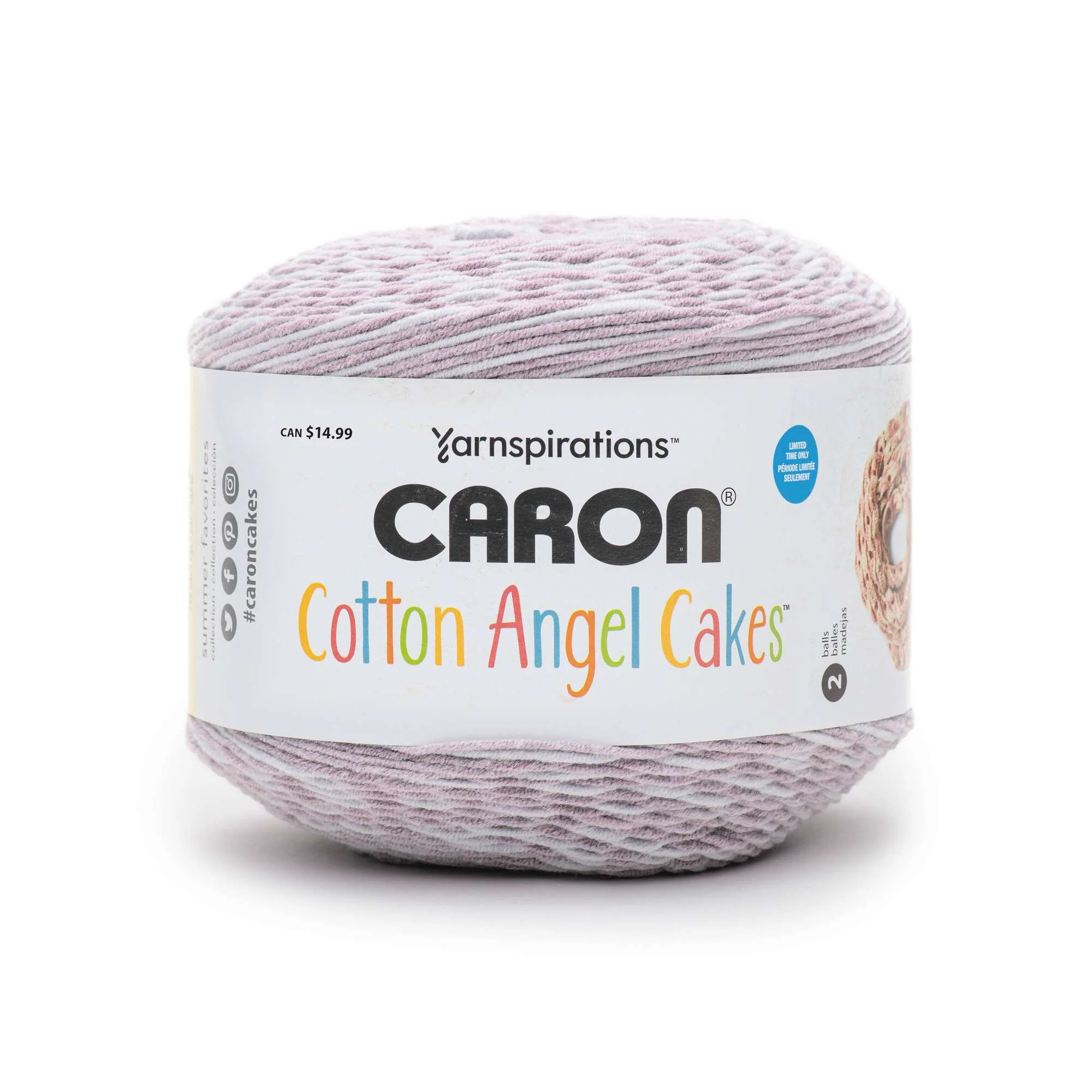 Caron Cotton Angel Cakes Yarn (500g/17.7oz) - Discontinued Shades - Image 7