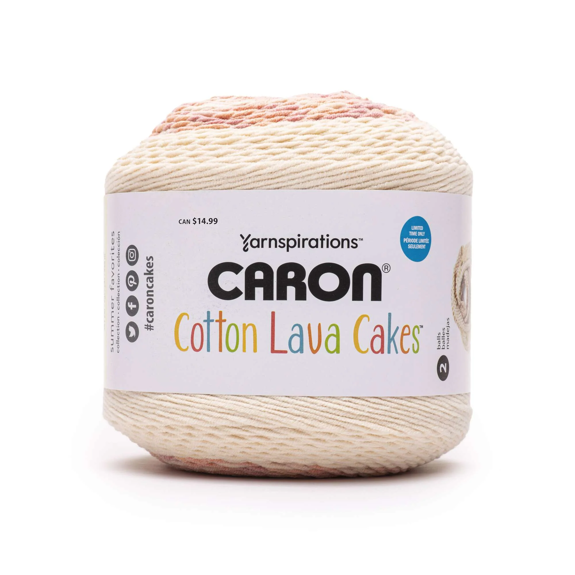 Caron Cotton Lava Cakes Yarn - Discontinued Shades - Image 3