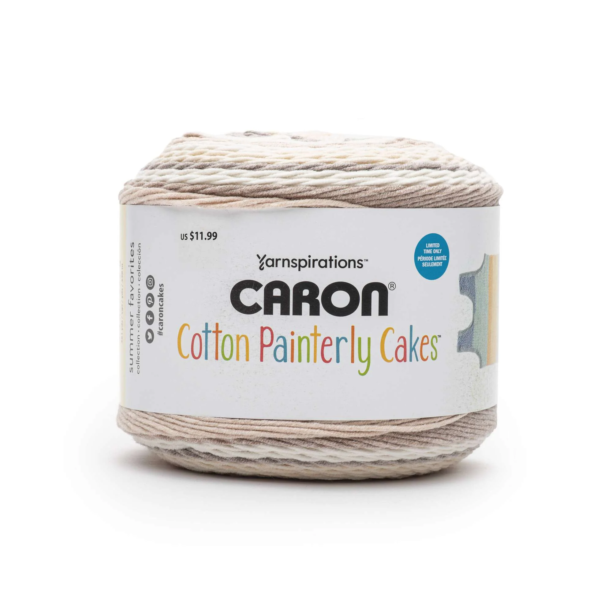 Caron Cotton Painterly Cakes Yarn - Discontinued Shades