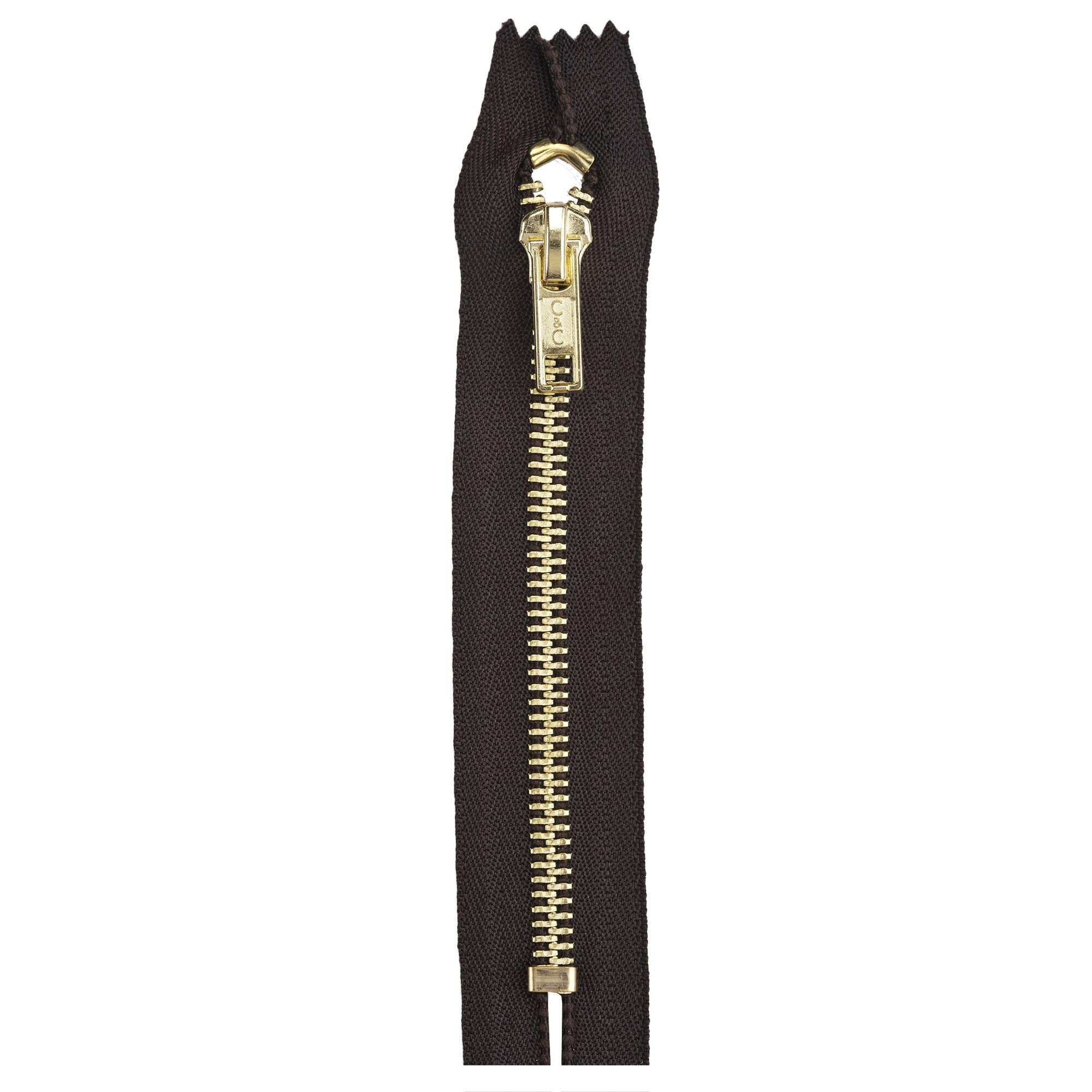 Coats & Clark Brass Pocket Zippers - 5 inches - Image 2