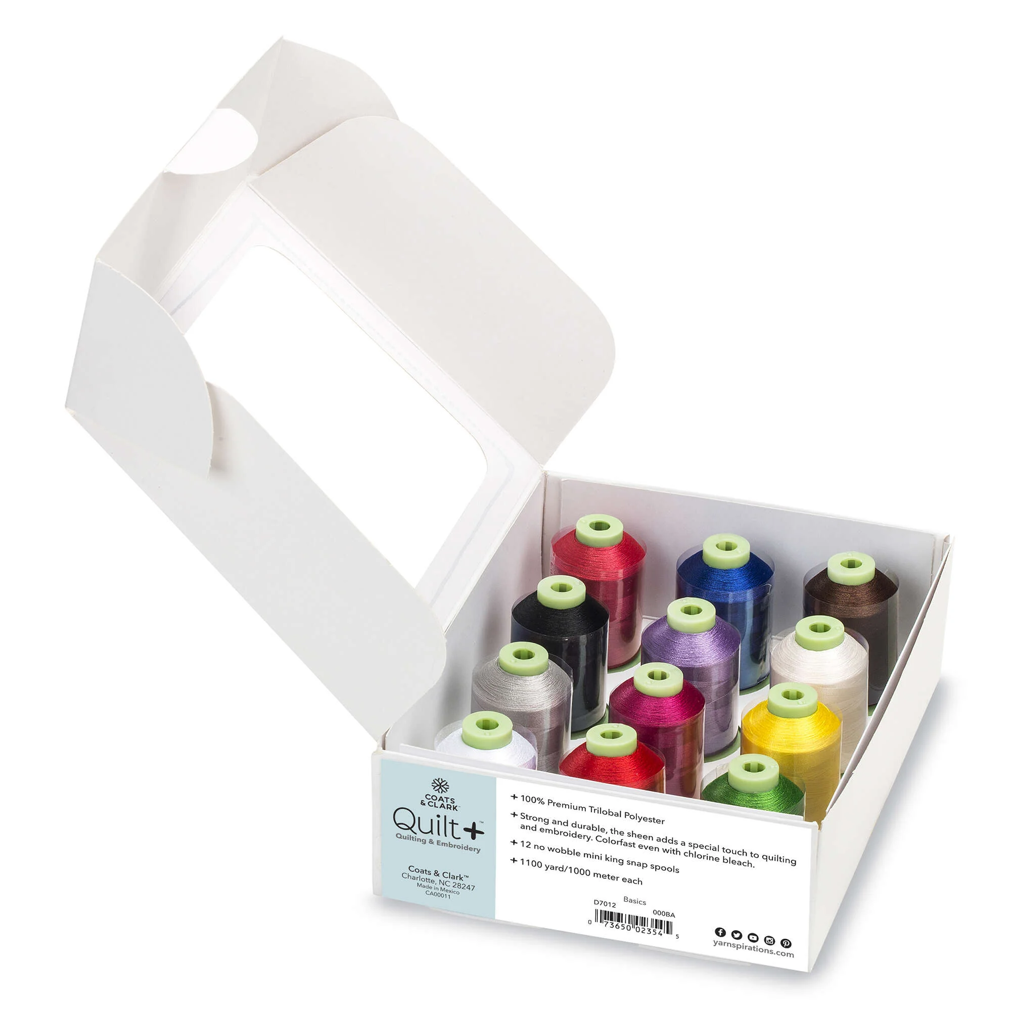 Coats & Clark Quilt + Quilting & Embroidery Thread 12 Spool Set - Clearance Items - Image 2