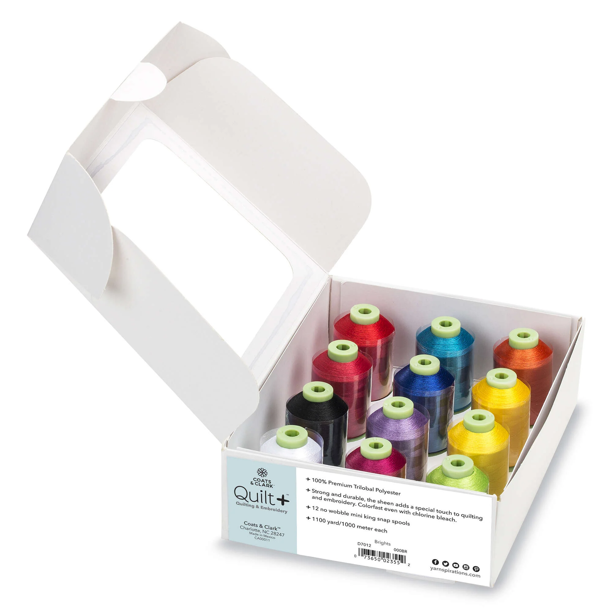 Coats & Clark Quilt + Quilting & Embroidery Thread 12 Spool Set - Clearance Items - Image 4