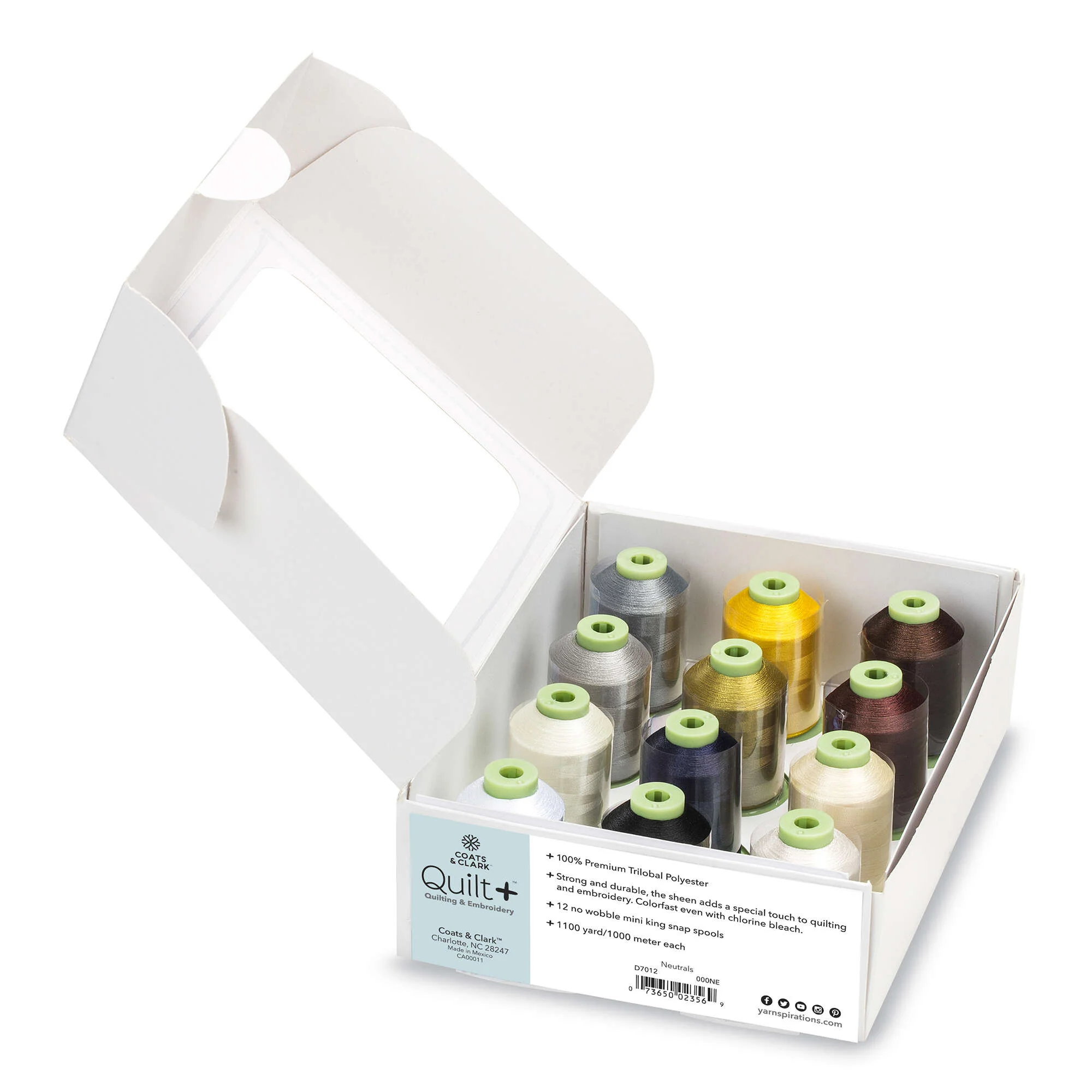 Coats & Clark Quilt + Quilting & Embroidery Thread 12 Spool Set - Clearance Items - Image 6