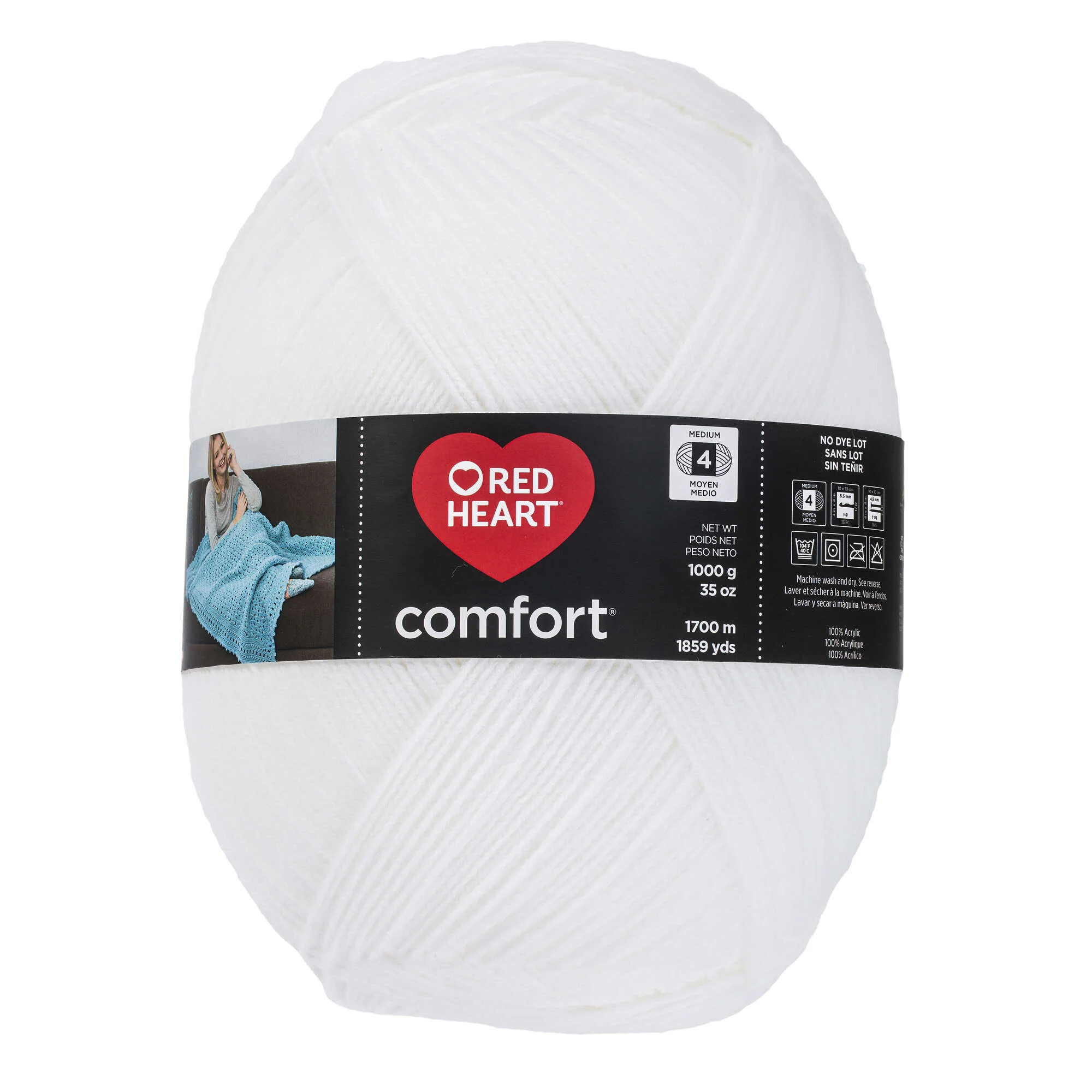 Red Heart Comfort Yarn (1000g/35.3oz) - Discontinued Shades - Image 3