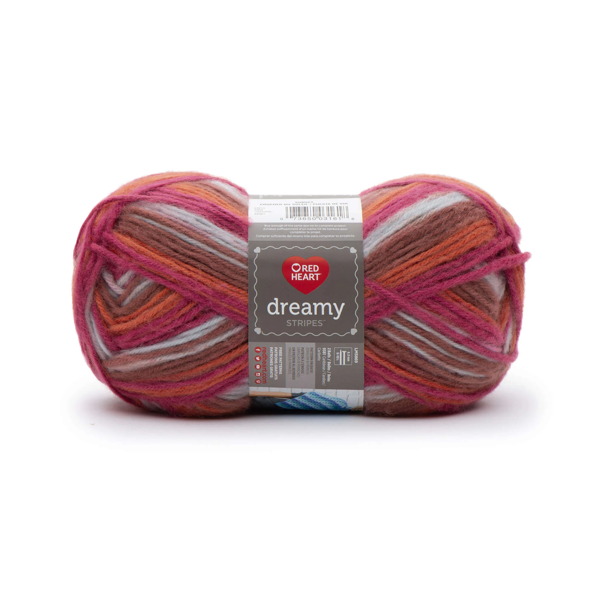 Red Heart Dreamy Stripes Yarn - Discontinued Shades