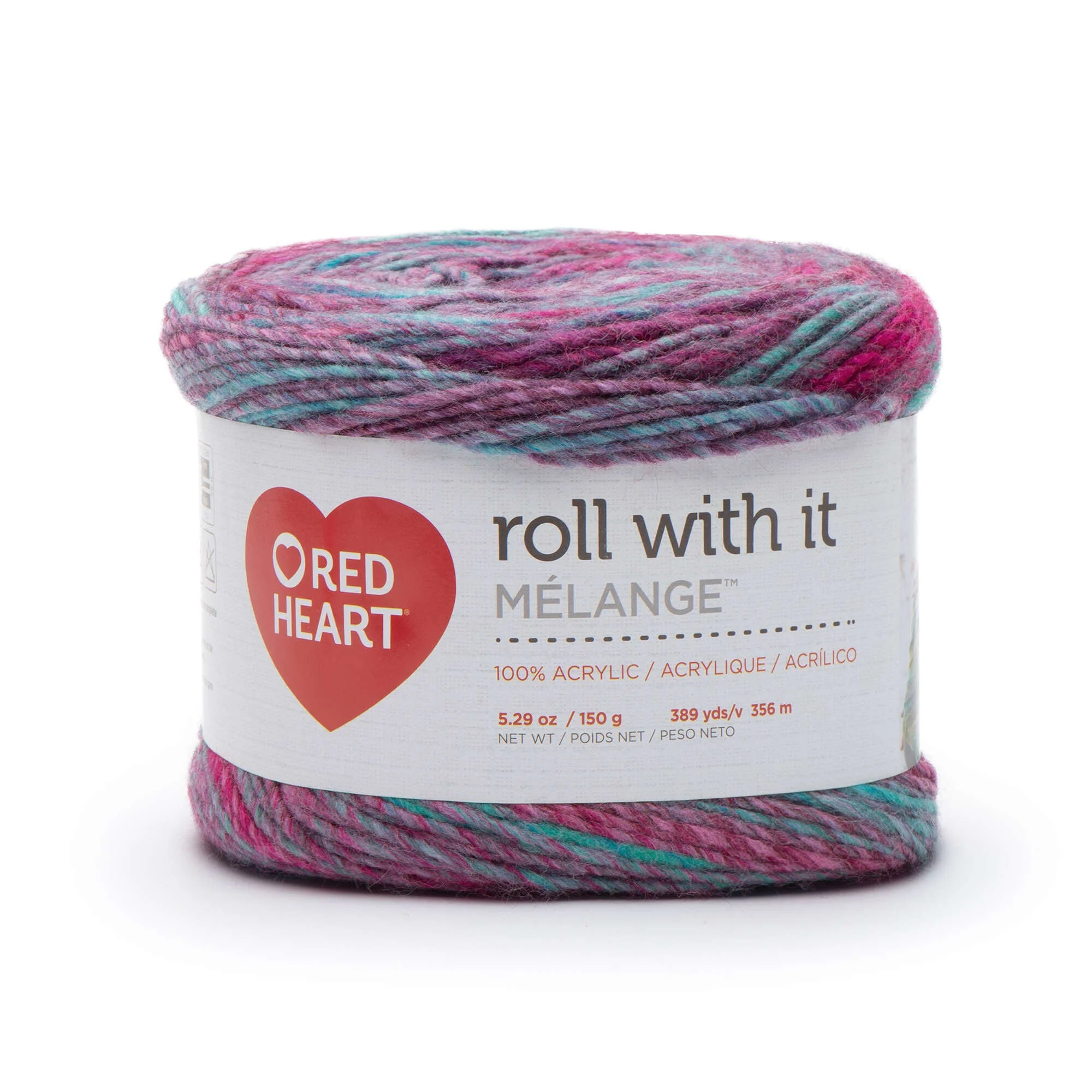 Red Heart Roll With It Melange Yarn - Discontinued Shades