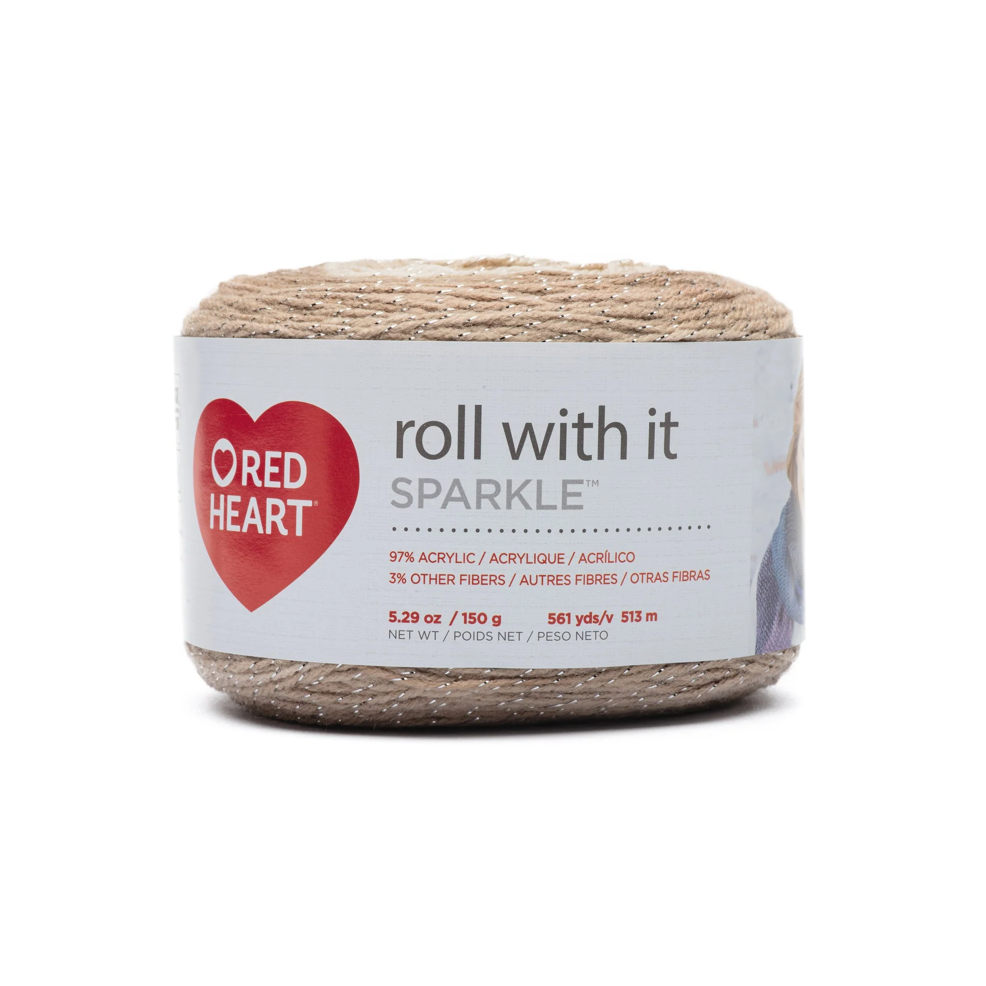 Red Heart Roll With It Sparkle Yarn - Discontinued Shades - Image 29