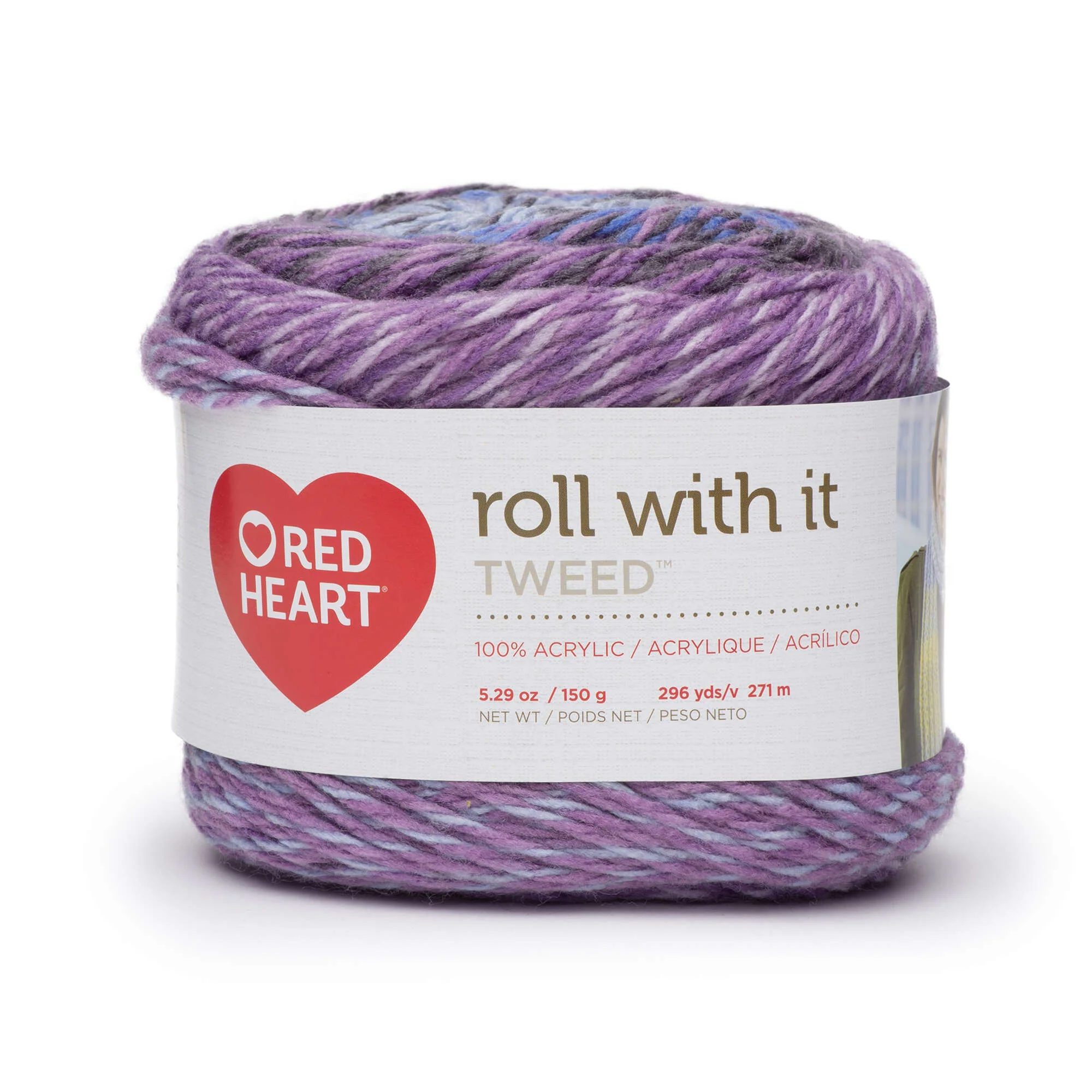 Red Heart Roll With It Tweed Yarn - Discontinued Shades - Image 27