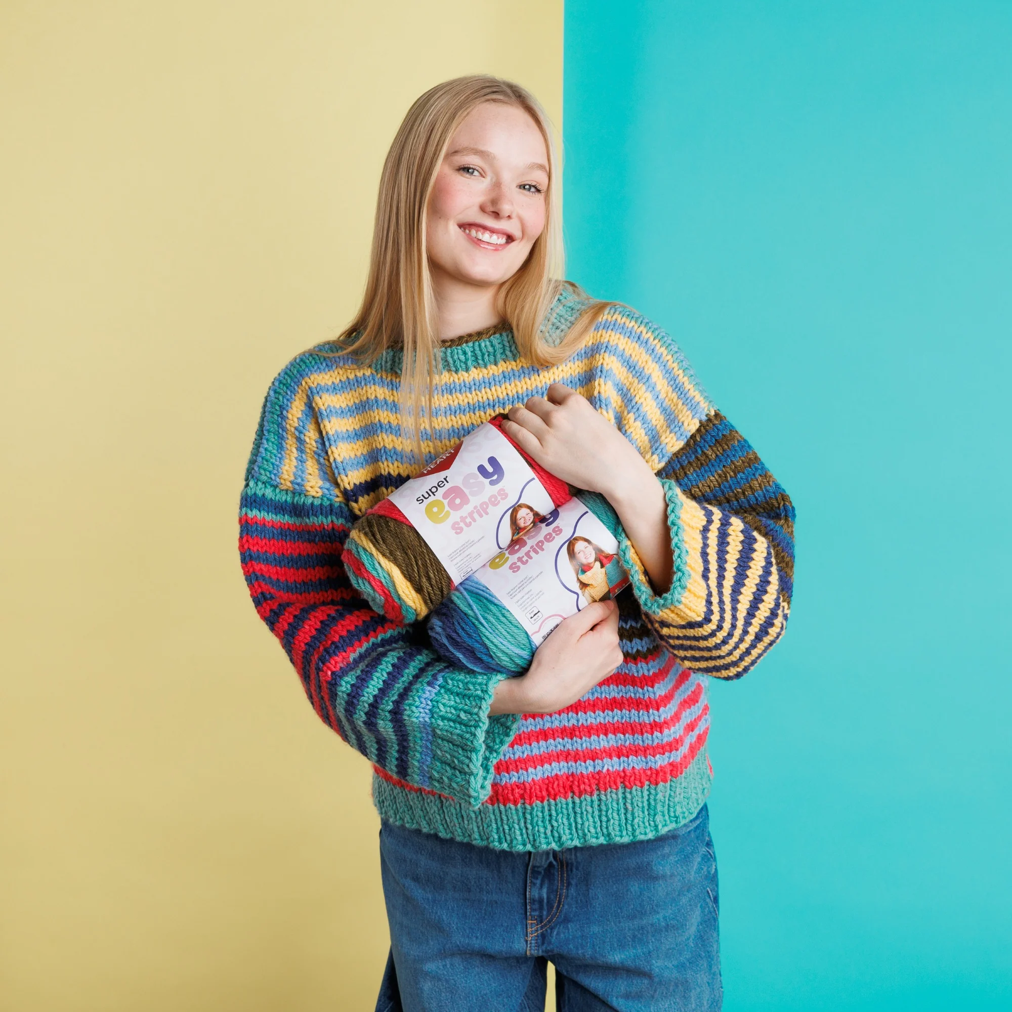 Red Heart Super Easy Stripes Yarn (198g/7oz) - Image 20