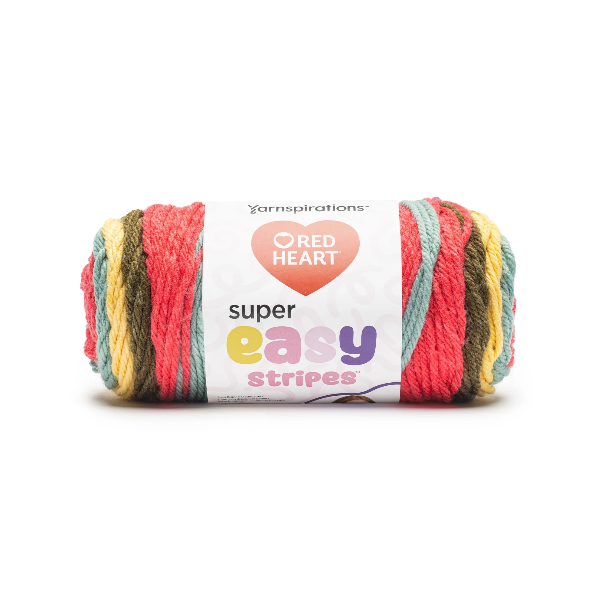 Red Heart Super Easy Stripes Yarn (198g/7oz) - Image 3