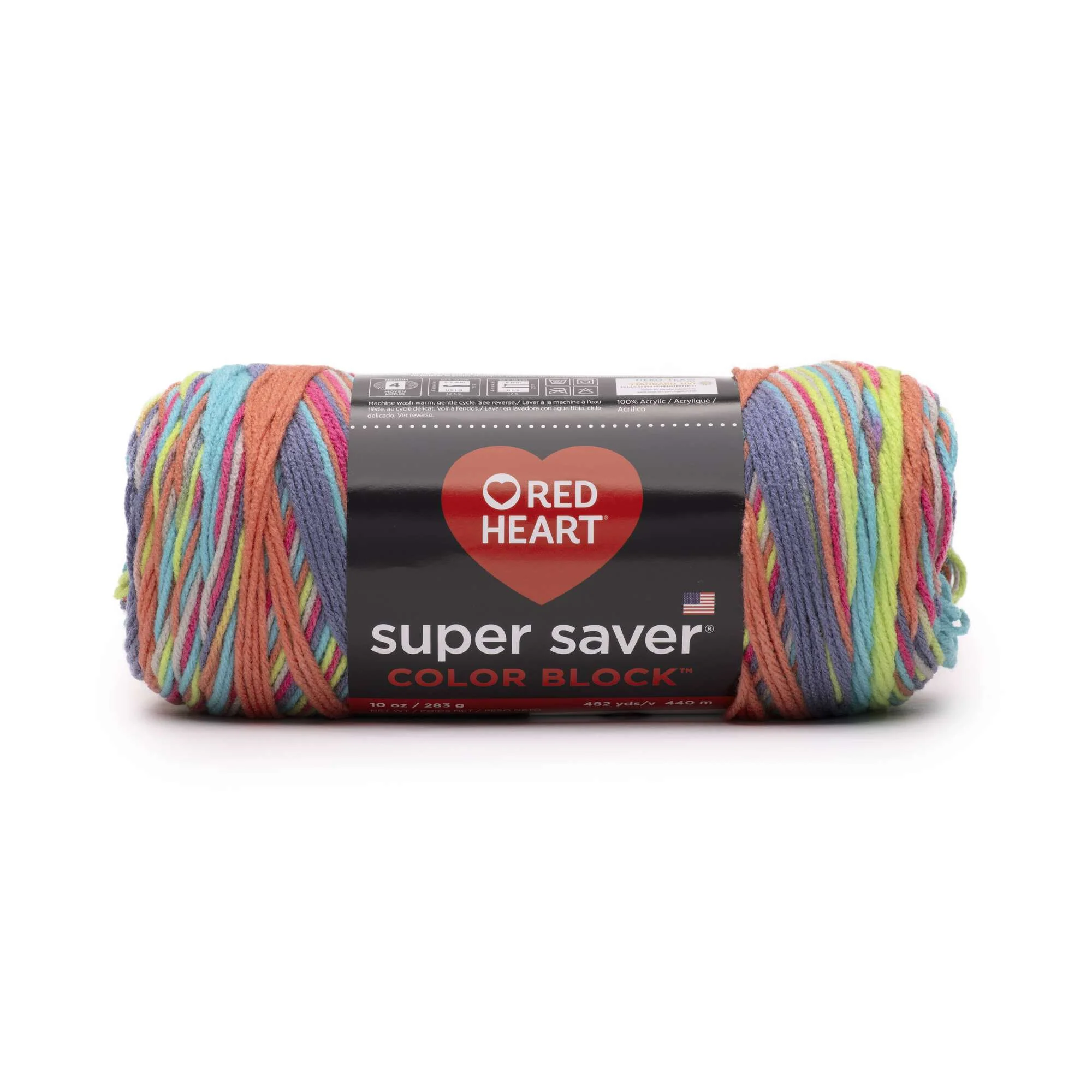 Red Heart Super Saver Color Block Yarn - Image 13