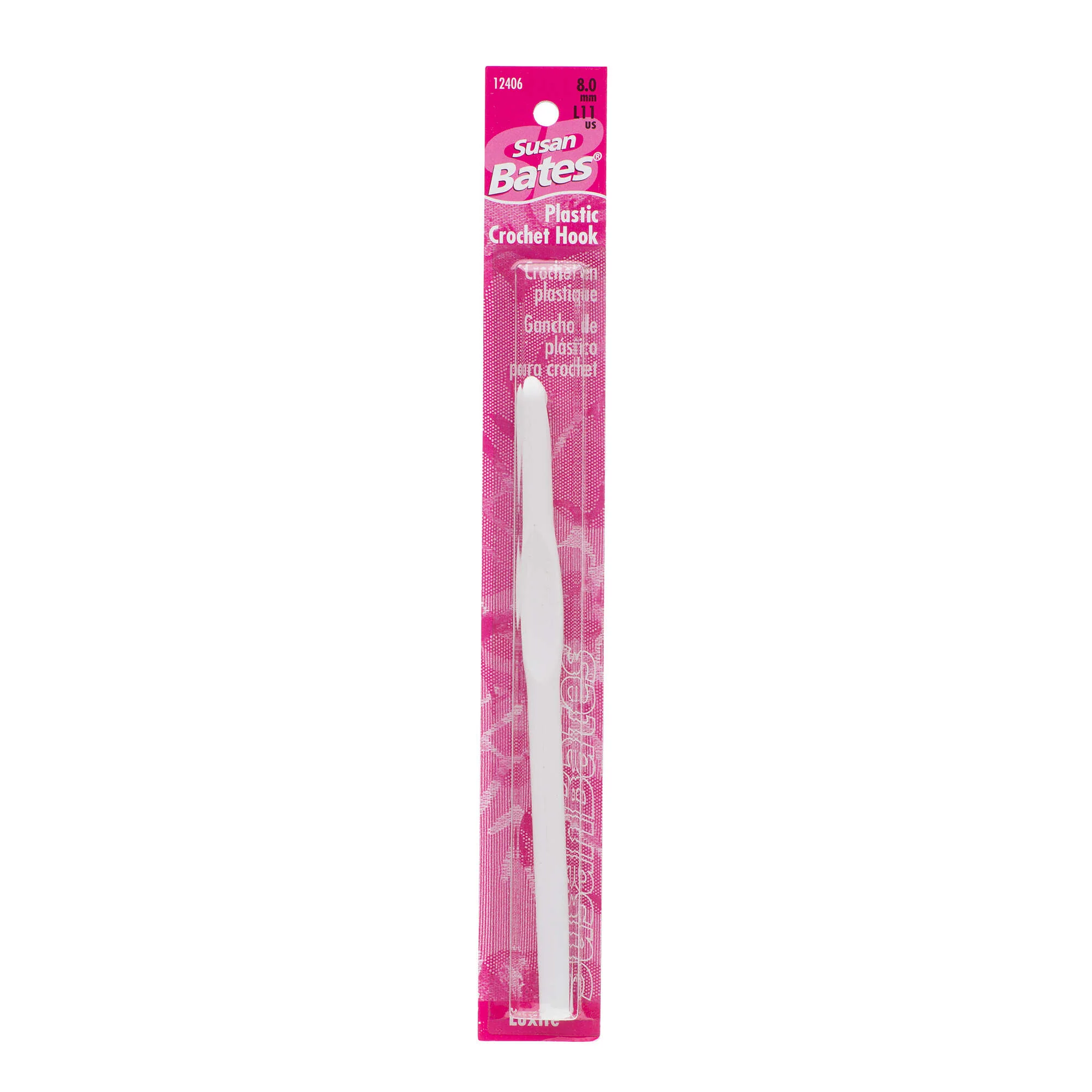 Susan Bates Luxite 5.5" Plastic Crochet Hook - Discontinued Items - Image 3