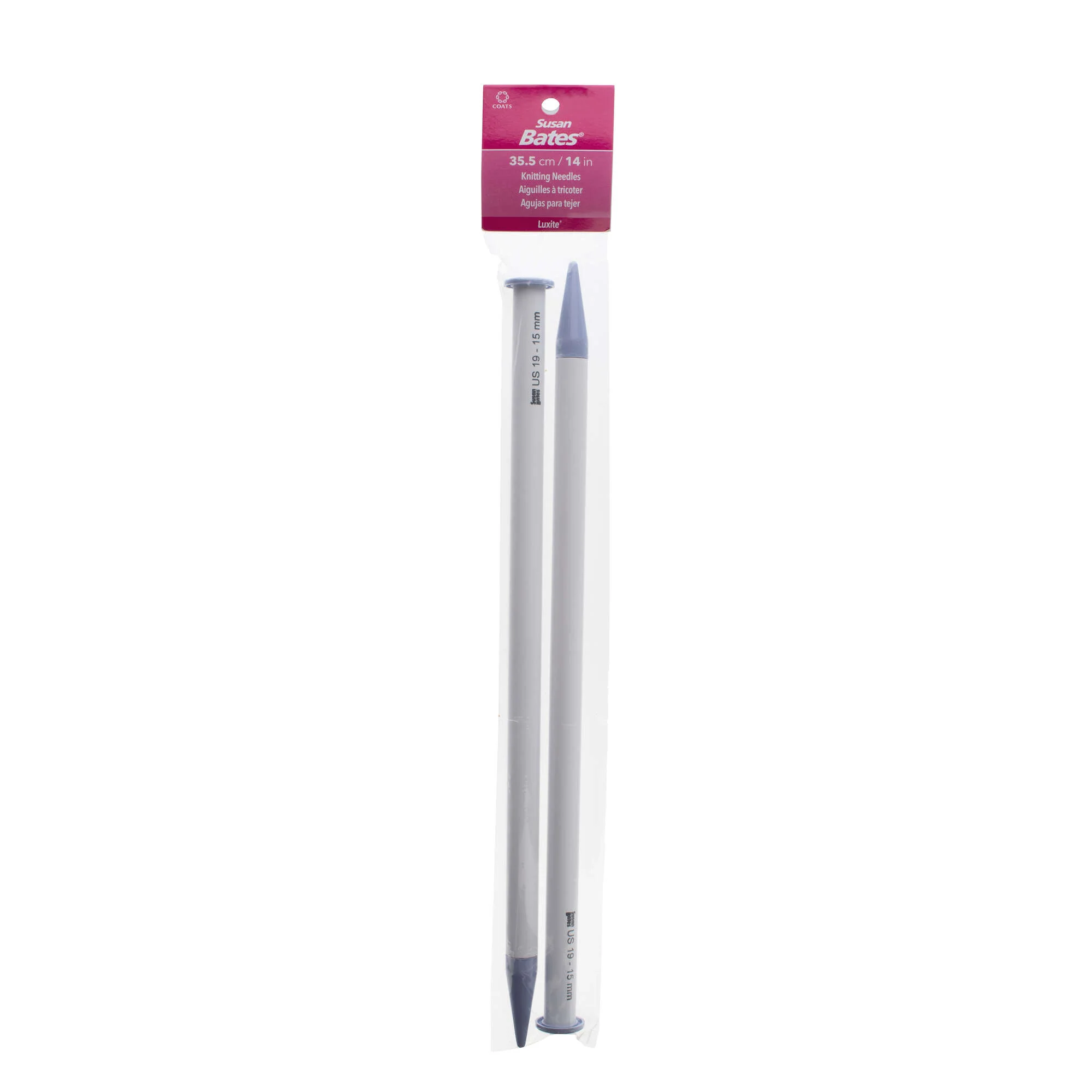 Susan Bates Luxite Jiffy 14" Single Point Knitting Needles - Image 3