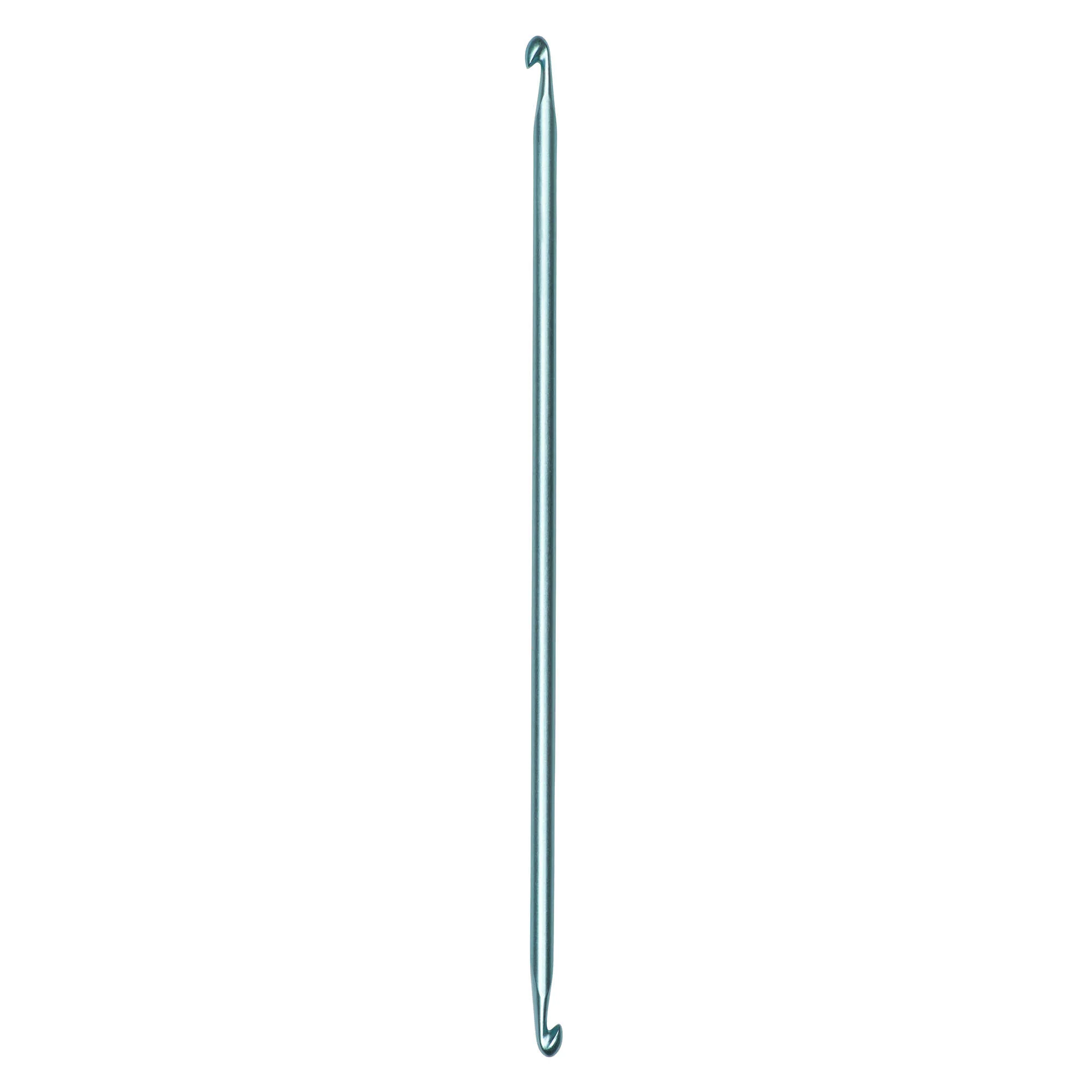 Susan Bates Silvalume 10" Double-End Afghan Crochet Hook - Image 2