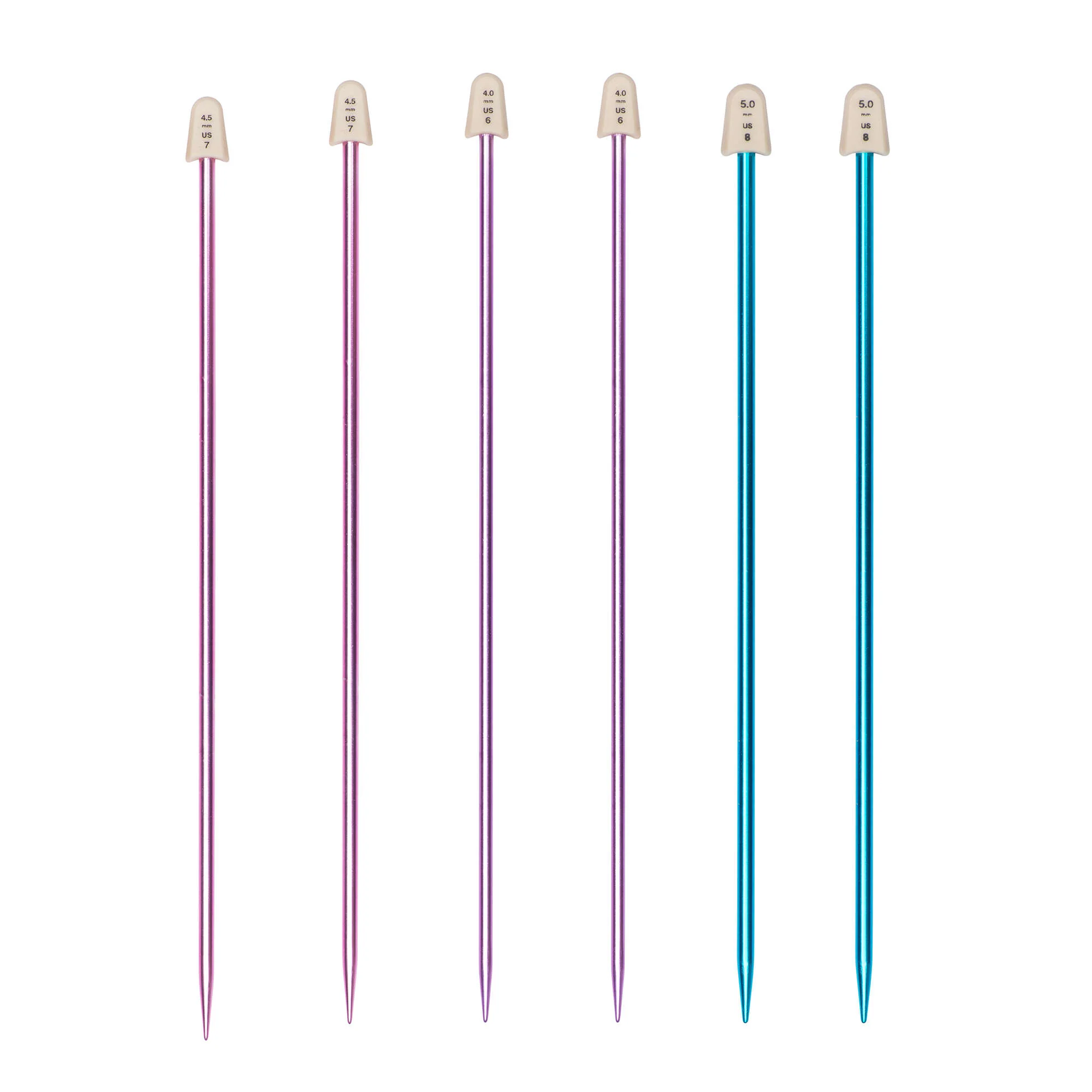 Susan Bates Silvalume 10" Single Point Knitting Needles, Set of 3 - Image 2