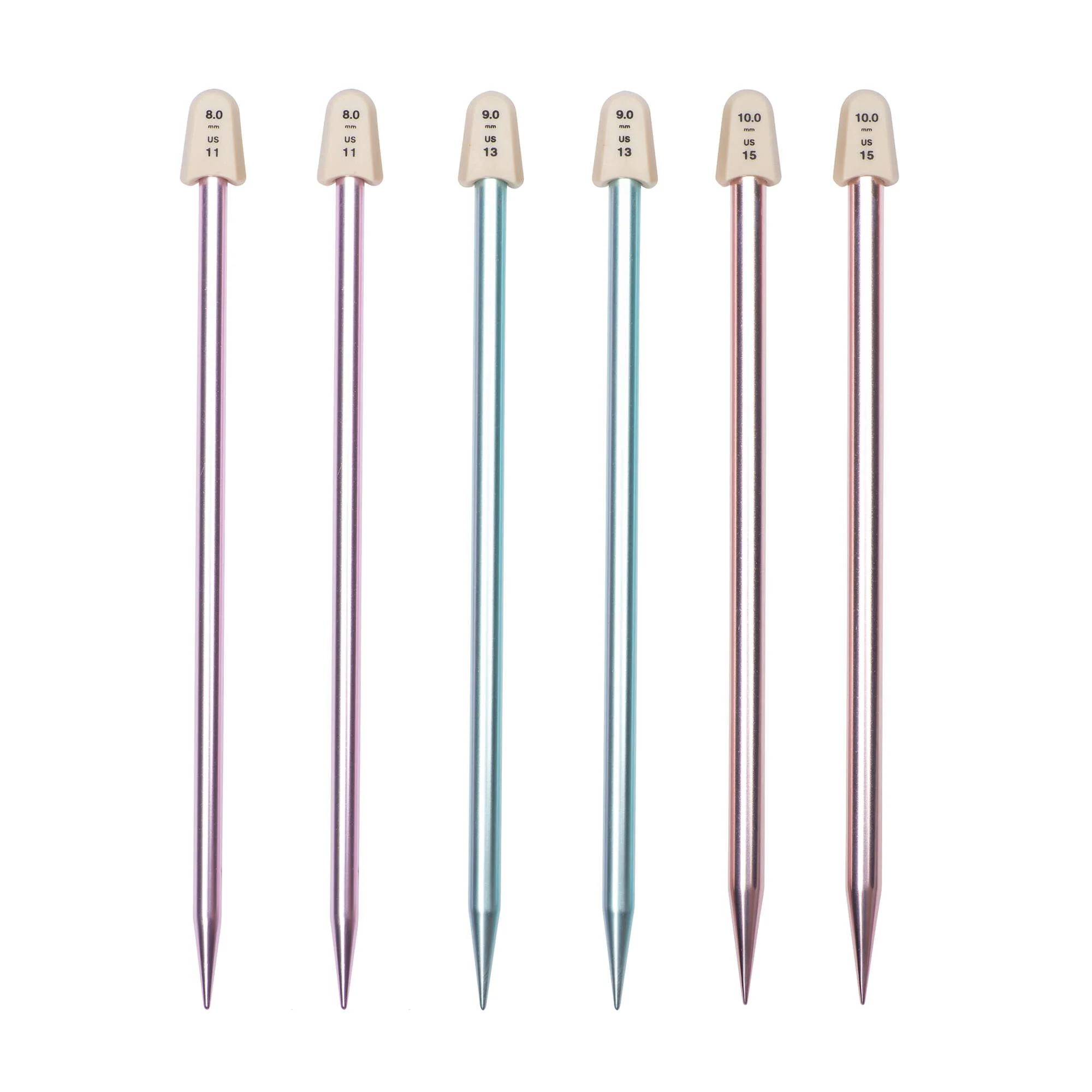 Susan Bates Silvalume 10" Single Point Knitting Needles, Set of 3 - Image 6