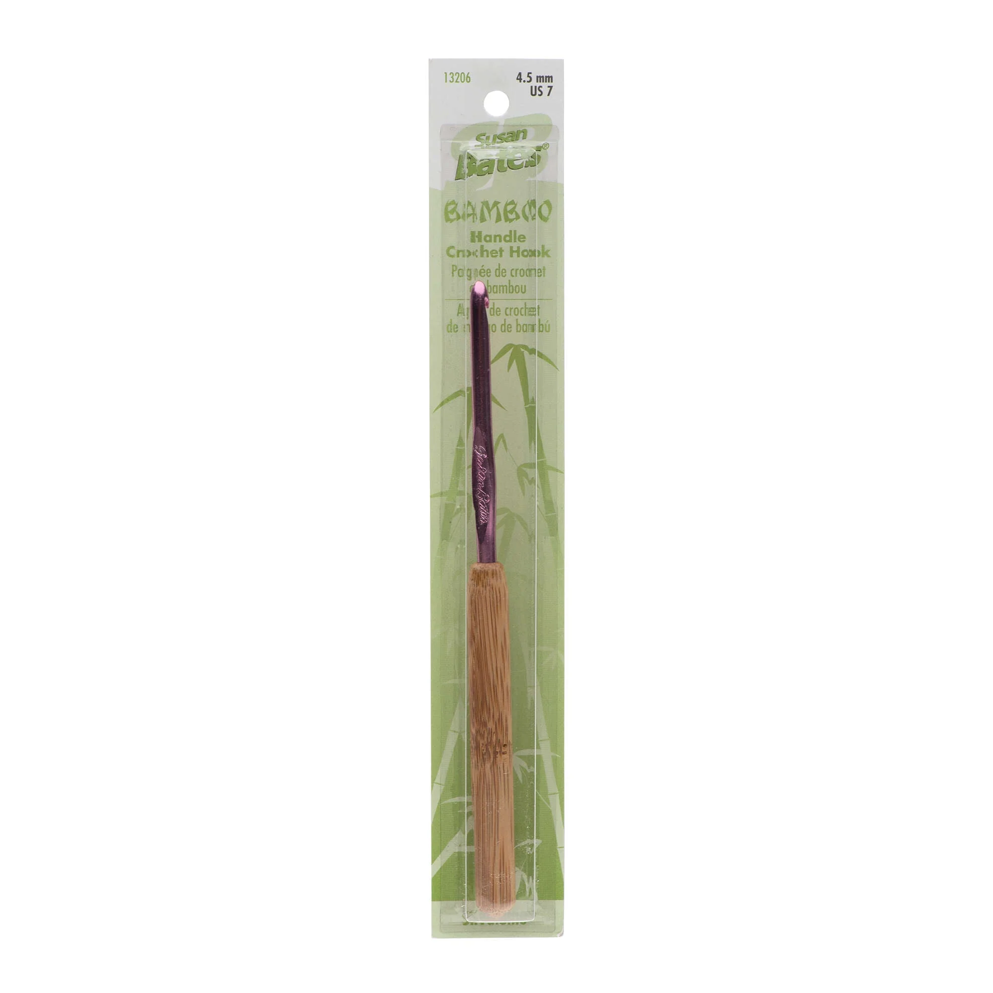 Susan Bates Silvalume Bamboo Handle/Aluminum Head Crochet Hook - Discontinued Items - Image 3
