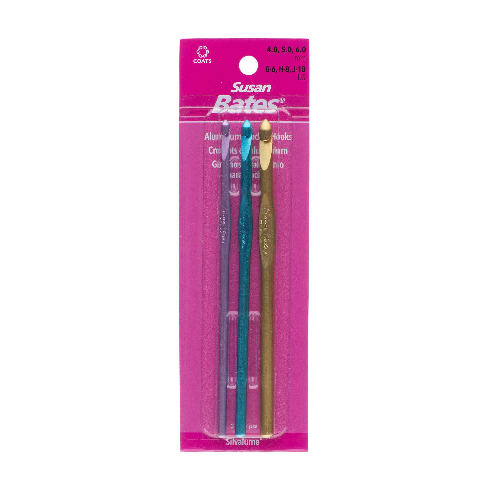 Susan Bates Silvalume Set of 3 Crochet Hooks - Image 4