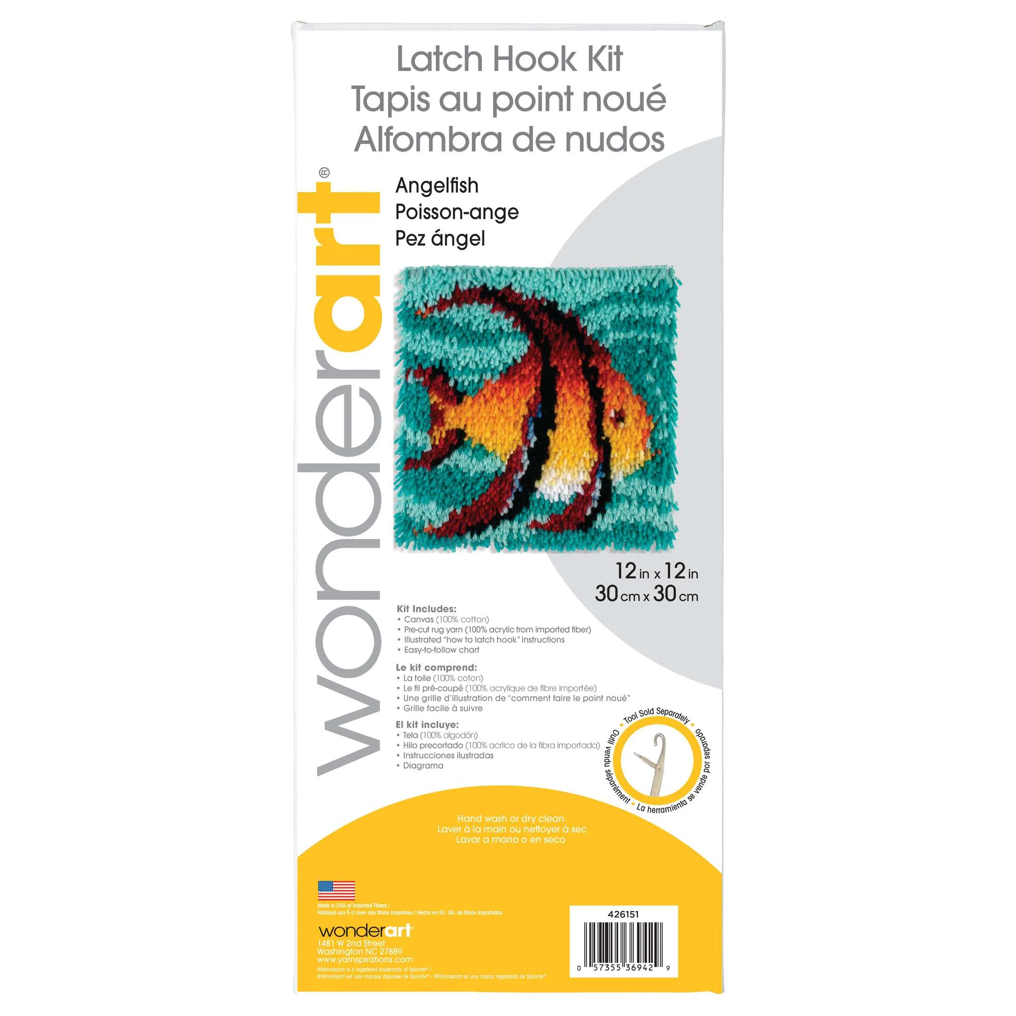WonderArt Angel Fish Kit 12" x 12" - Discontinued Items - Image 5