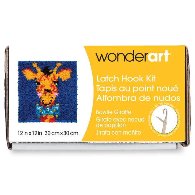 WonderArt Bowtie Giraffe Kit 12" x 12" - Discontinued Items - Image 4