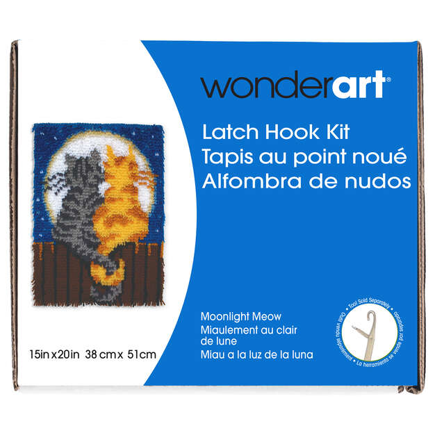 WonderArt Moonlight Meow Kit 15" x 20" - Discontinued Items - Image 4