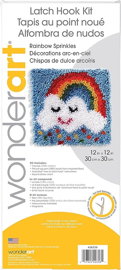 WonderArt Rainbow Sprinkles 12" x 12" - Discontinued Items - Image 2