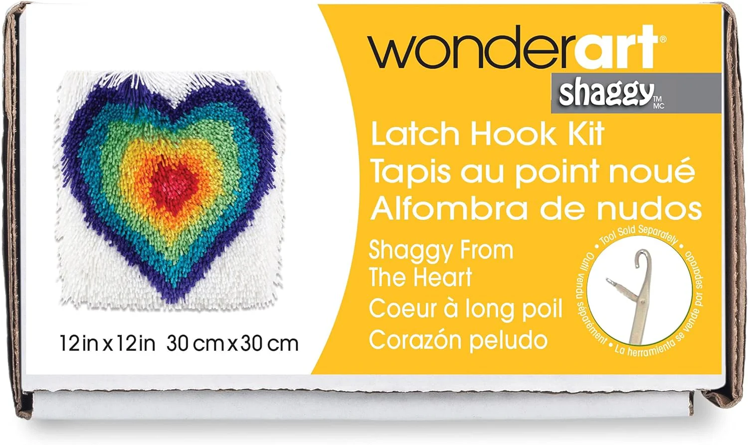 WonderArt Shaggy From The Heart Kit 12" x 12" - Discontinued Items - Image 2