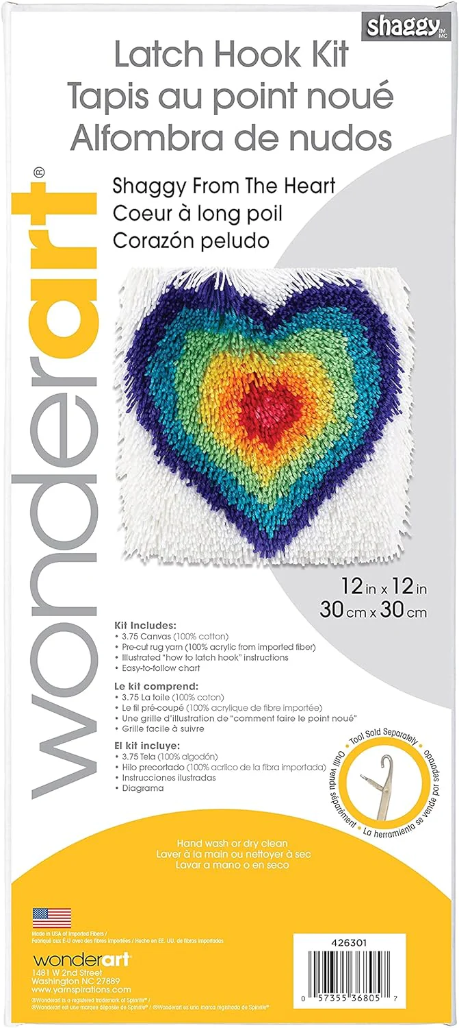 WonderArt Shaggy From The Heart Kit 12" x 12" - Discontinued Items - Image 4