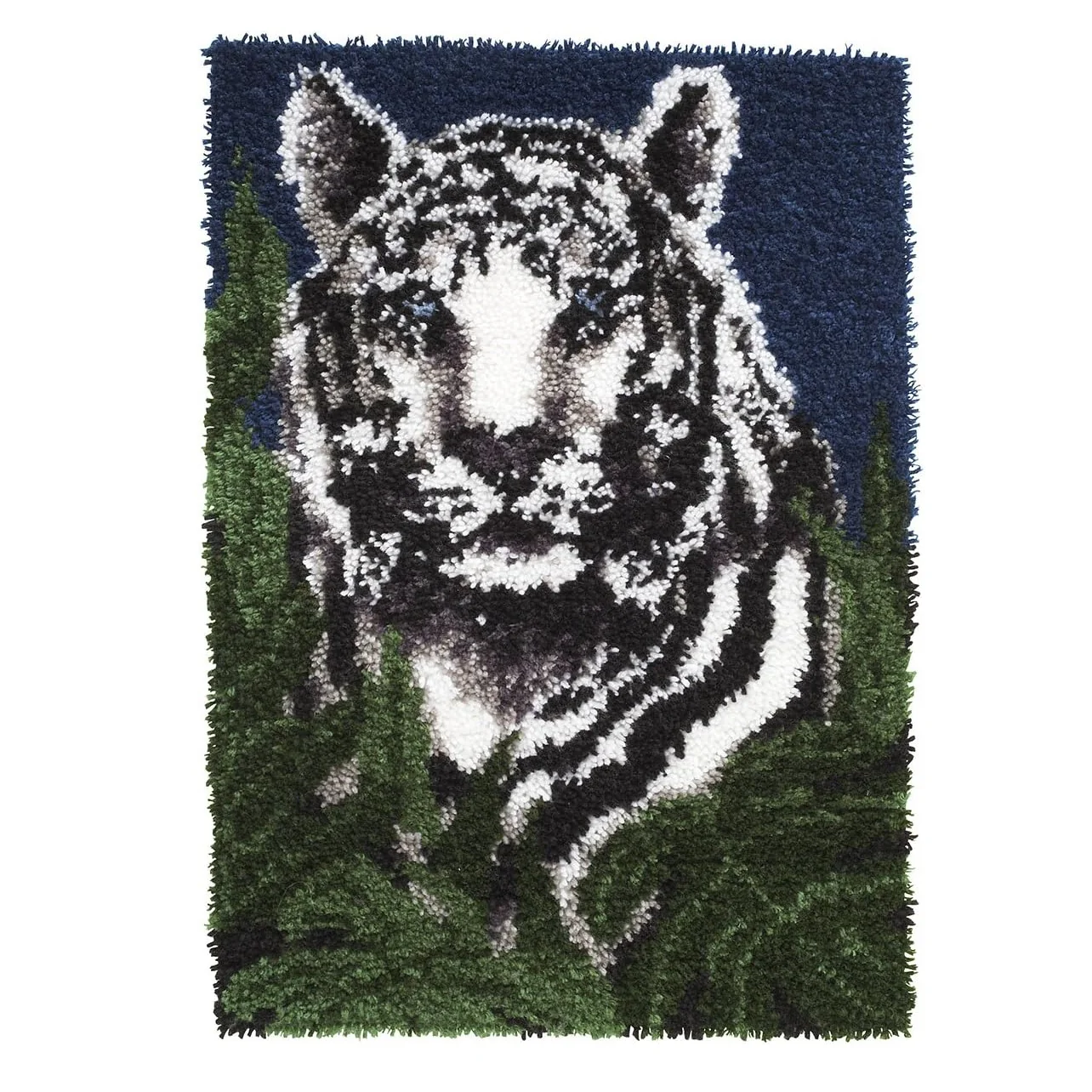 WonderArt White Tiger Kit 24" x 34" - Discontinued Items